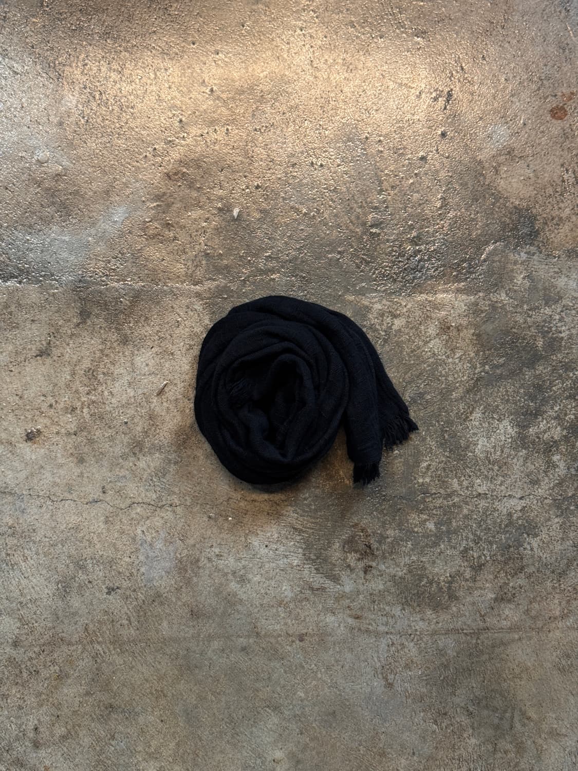 OS ) HANDMADE Vintage Linen Short Scarf 상품이미지1