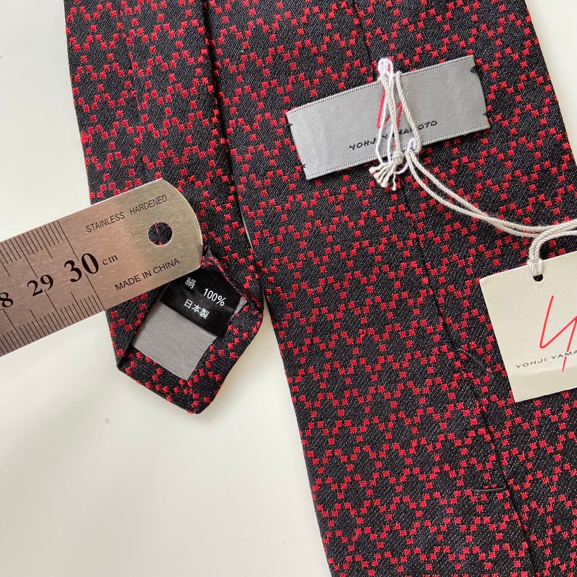 택달린 미사용품 요지야마모토(Yohji Yamamoto) 명품정품넥타이 상품이미지5