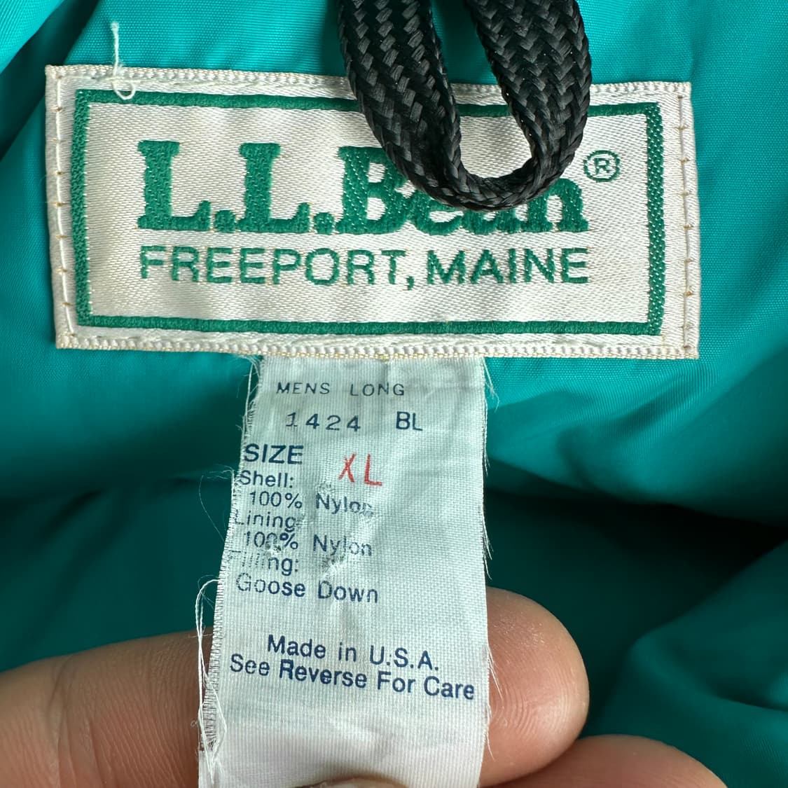 80’s llbean 다운 베스트 usa made 상품이미지4
