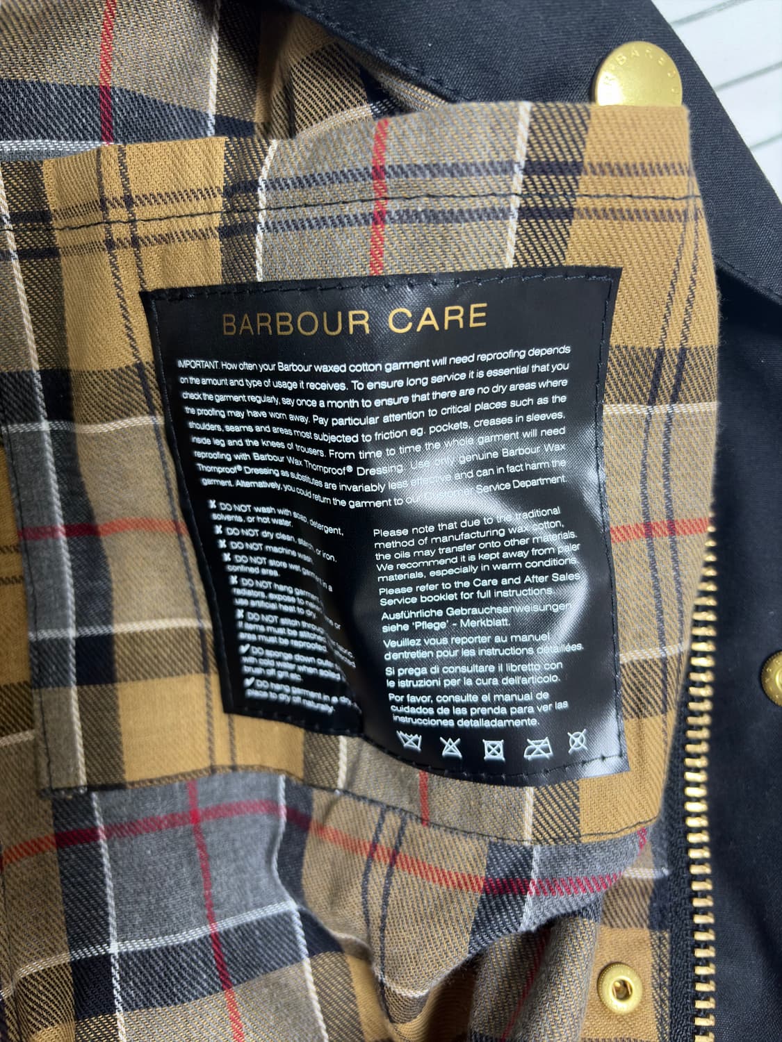 바버 인터네셔널 a7 왁스자켓 상품이미지5