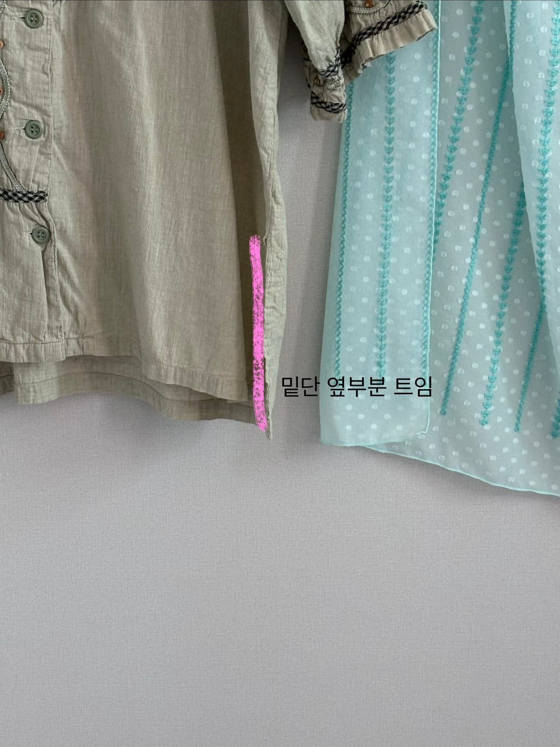 그린 모리 블라우스 상품이미지3