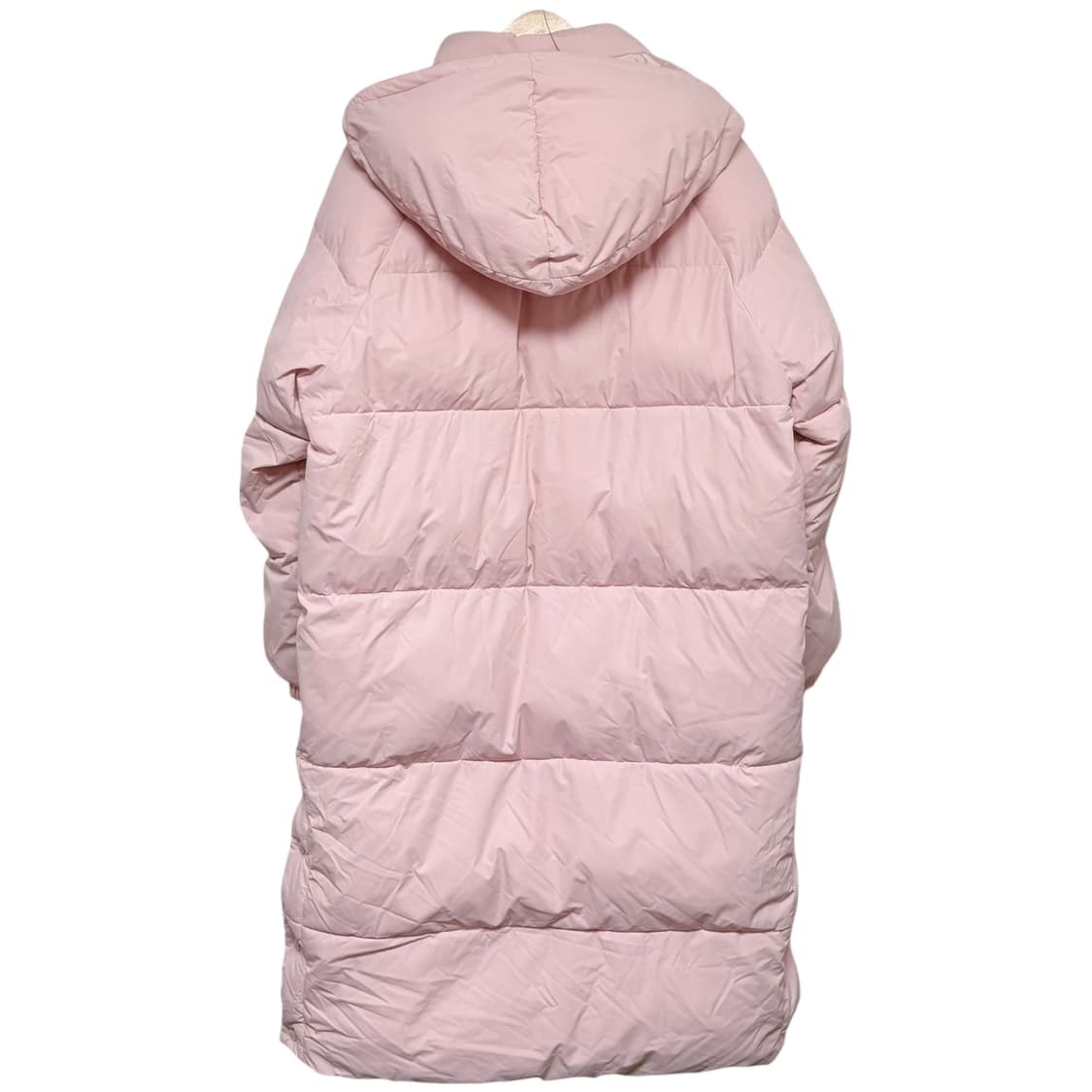 3709 키르시 연핑크 후드 롱패딩 상품이미지3