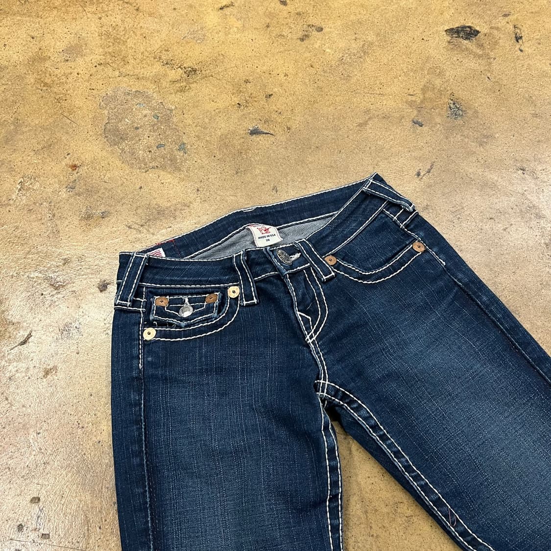 [ 정품/26 ] 트루릴리전 스티치 데님 청바지 b8 상품이미지1