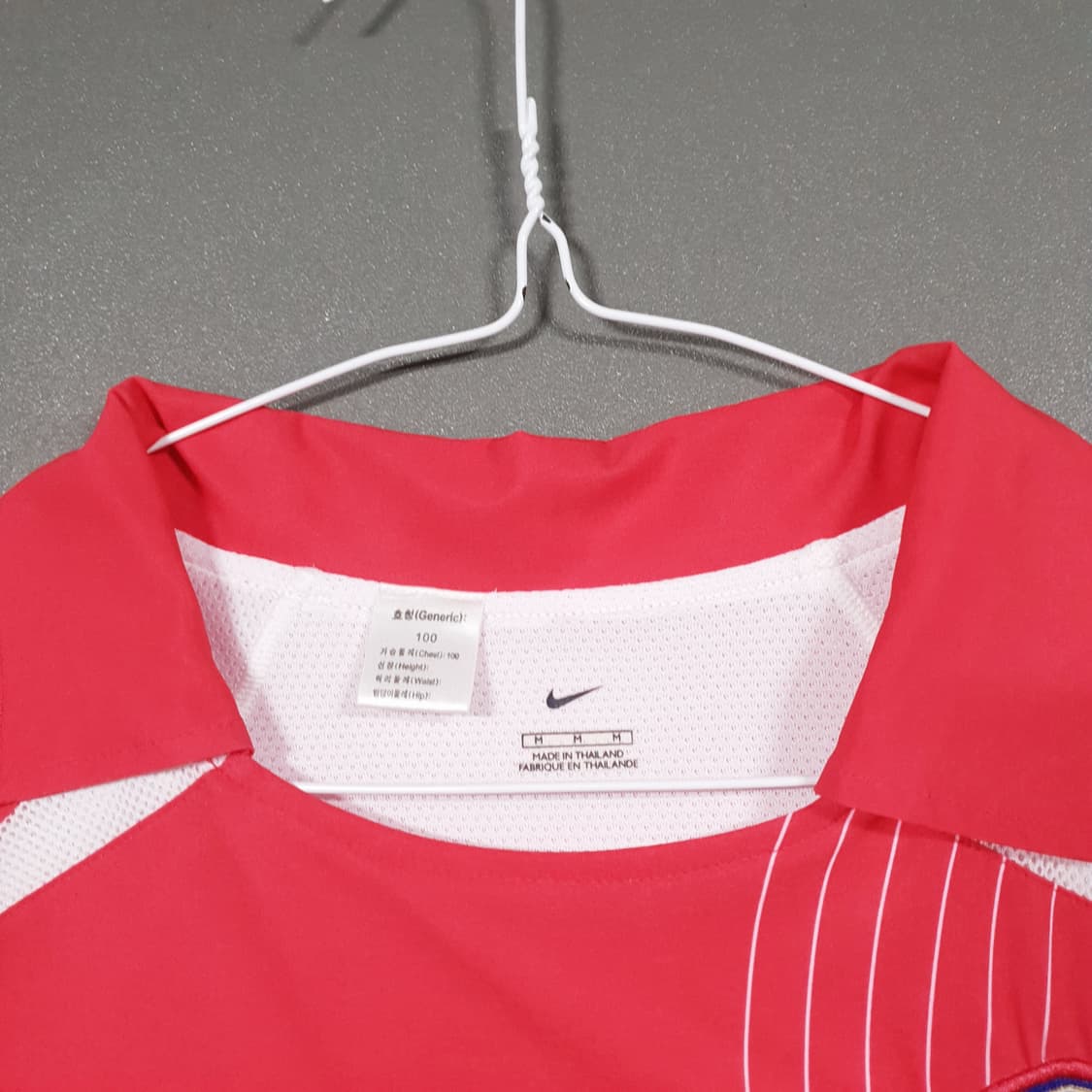 L) 나이키 한국 축구 국대 2002 홈 유니폼 지급용 듀얼레이어 안정환 상품이미지5