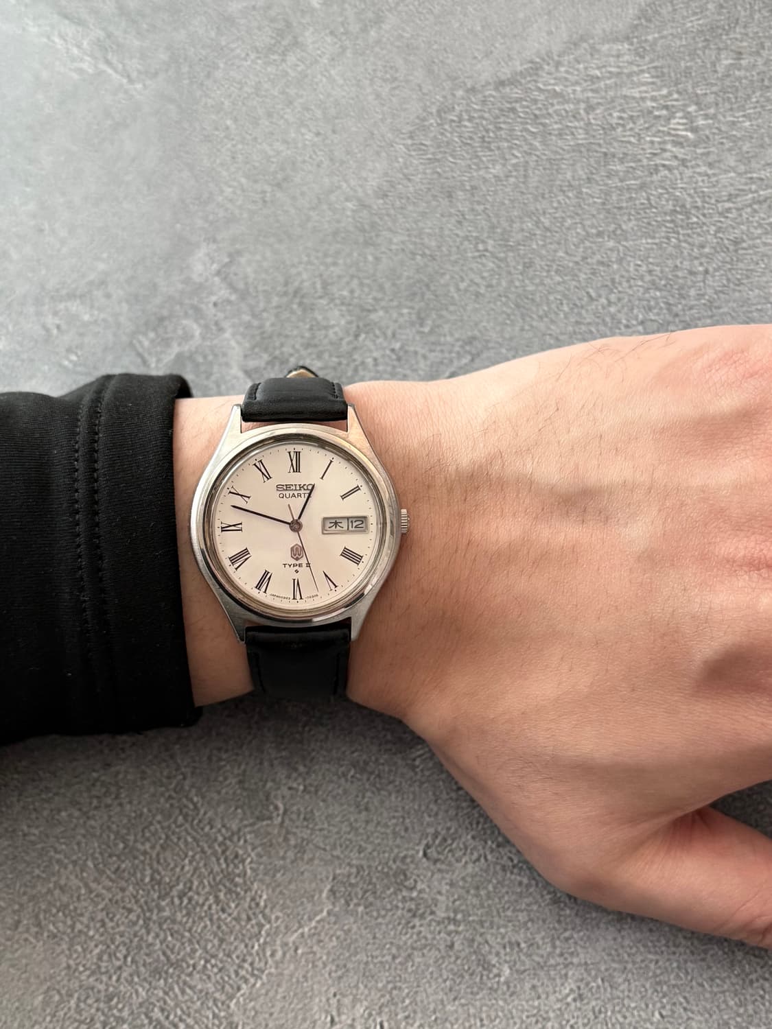 세이코 Seiko TYPE II 쿼츠 로만 인덱스 데이데이트 상품이미지5