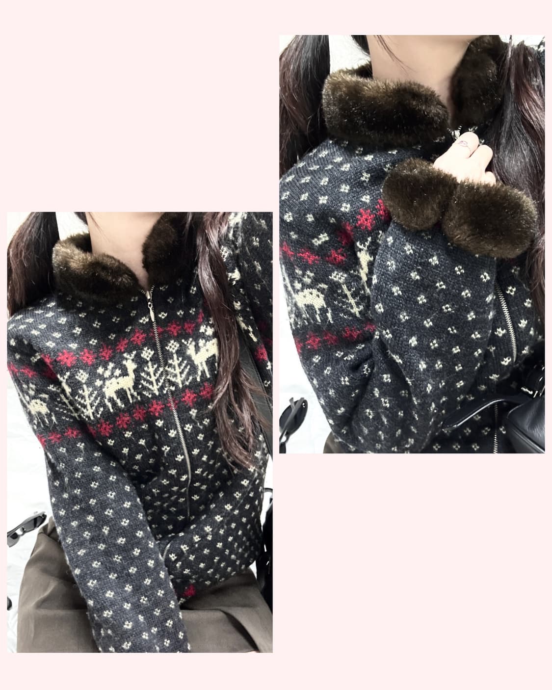 폴로 노르딕 울 니트집업 상품이미지4