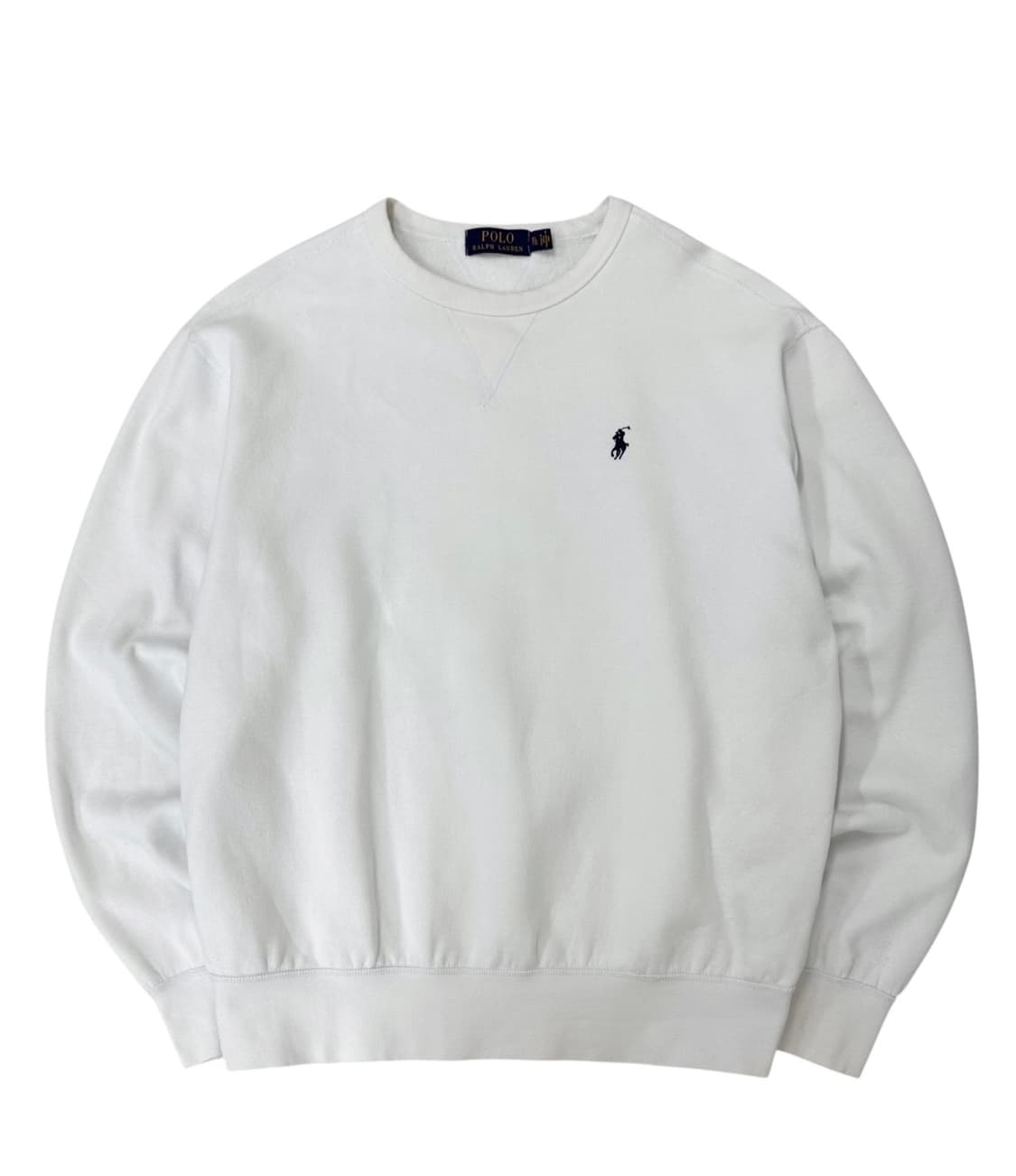 폴로 스웻셔츠 맨투맨 화이트 (XL)  상품이미지1