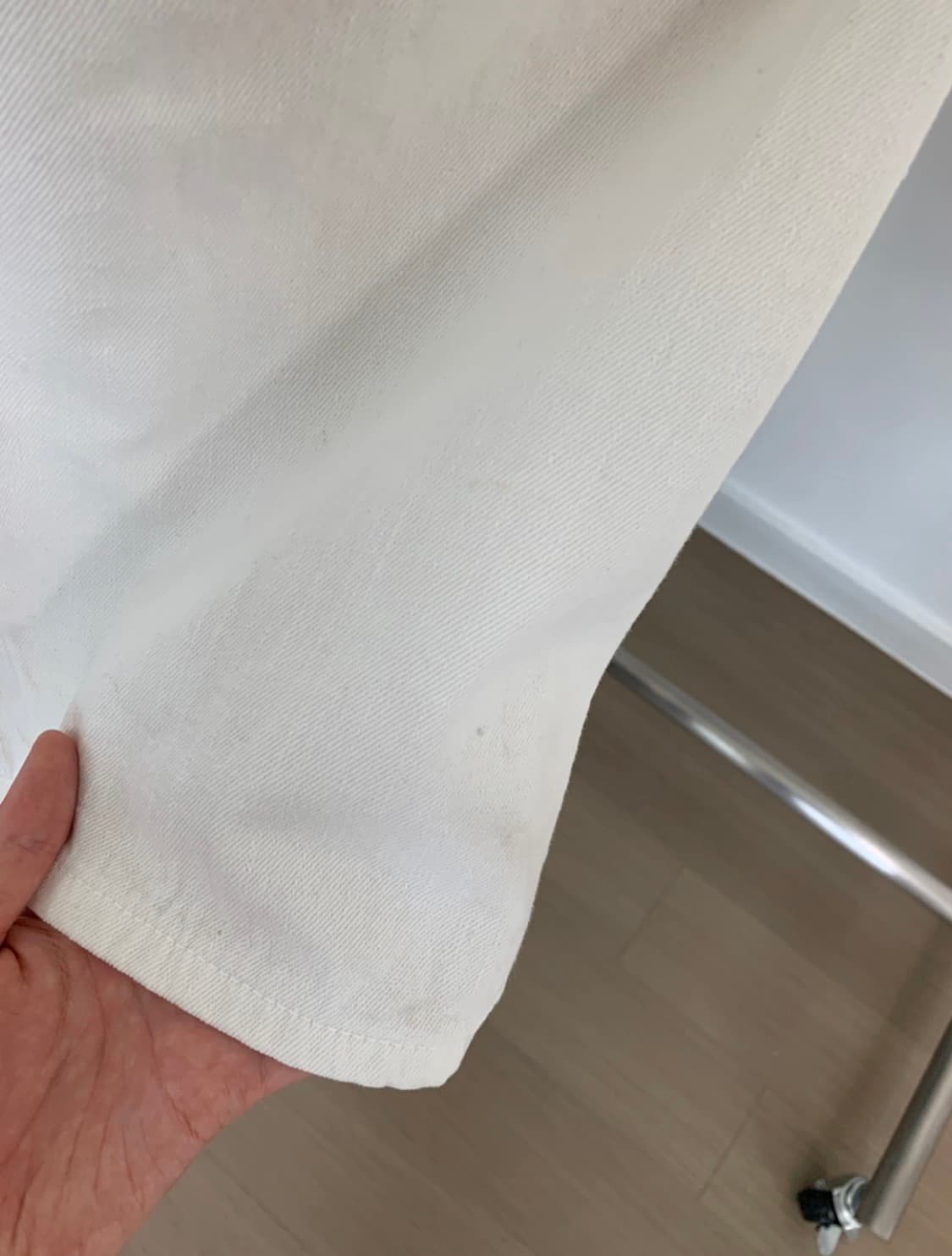 더오픈프로덕트 워크진 데님 팬츠 (화이트) 상품이미지9