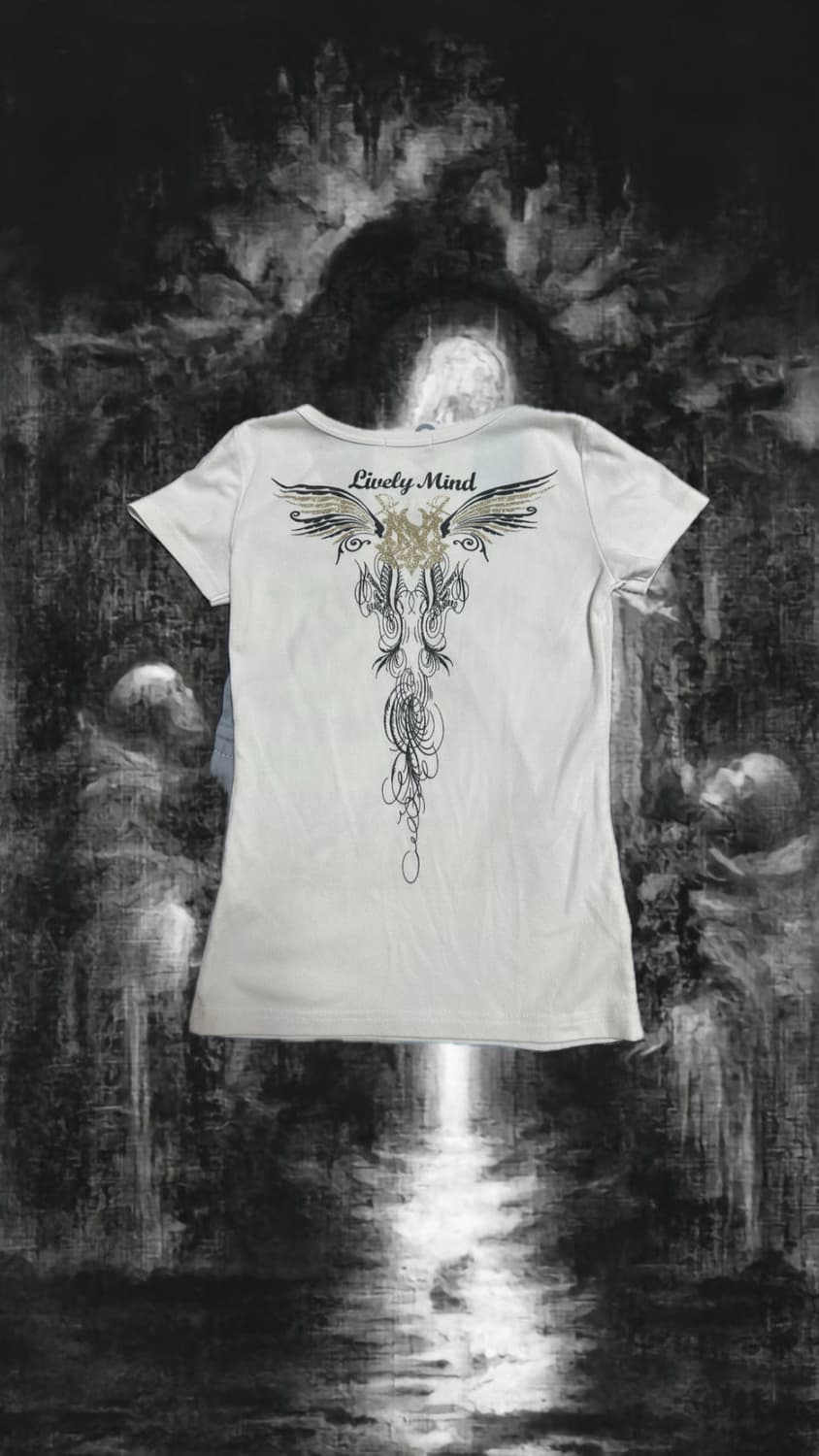 Punk Y2k gyaru printing tshirt 상품이미지2