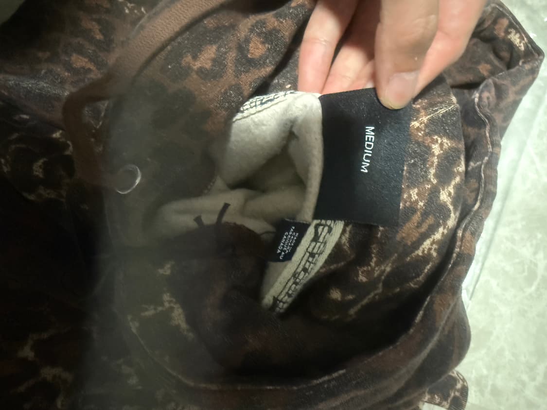 M사이즈 슈프림 넘버나인 후드 레오파드 25FW 상품이미지4