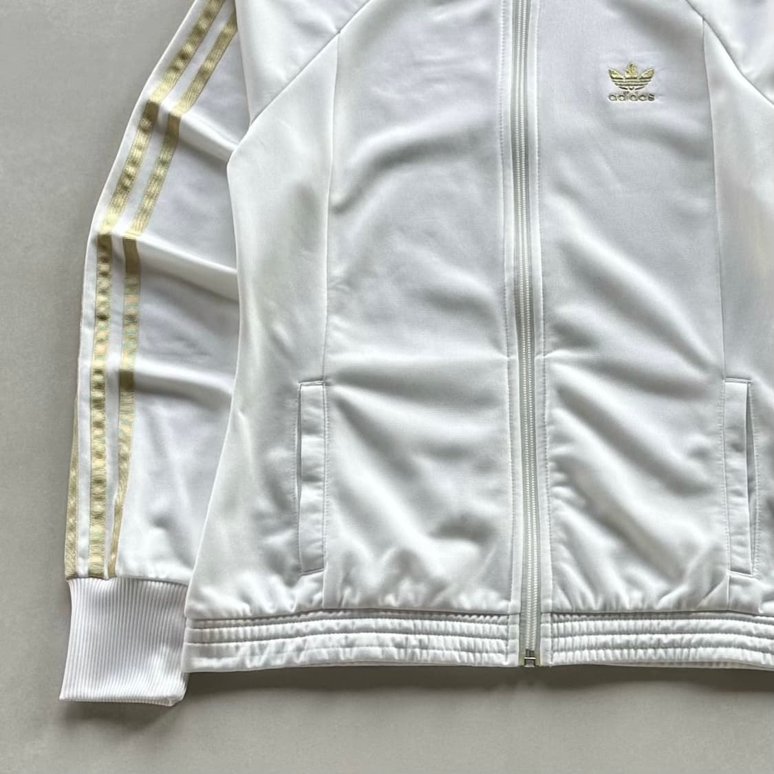 [M]아디다스 대장 화이트 골드 트랙탑 져지 상품이미지4