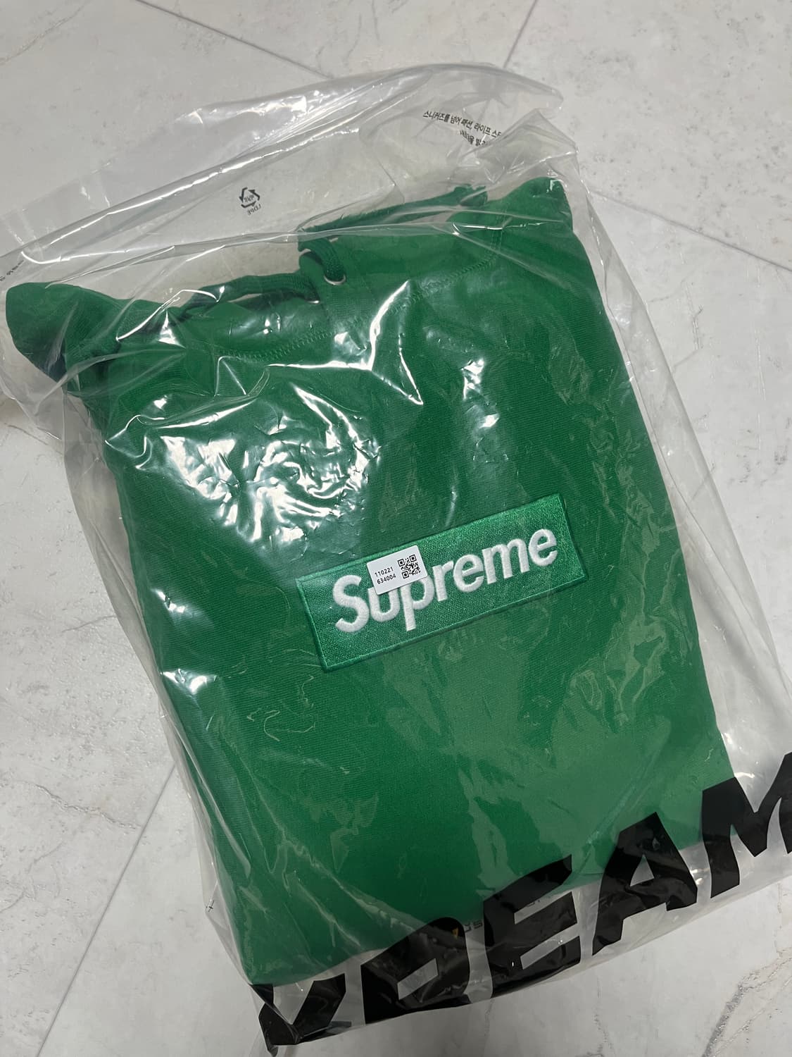 슈프림 박스로고 후드 스웨트셔츠 그린 상품이미지2