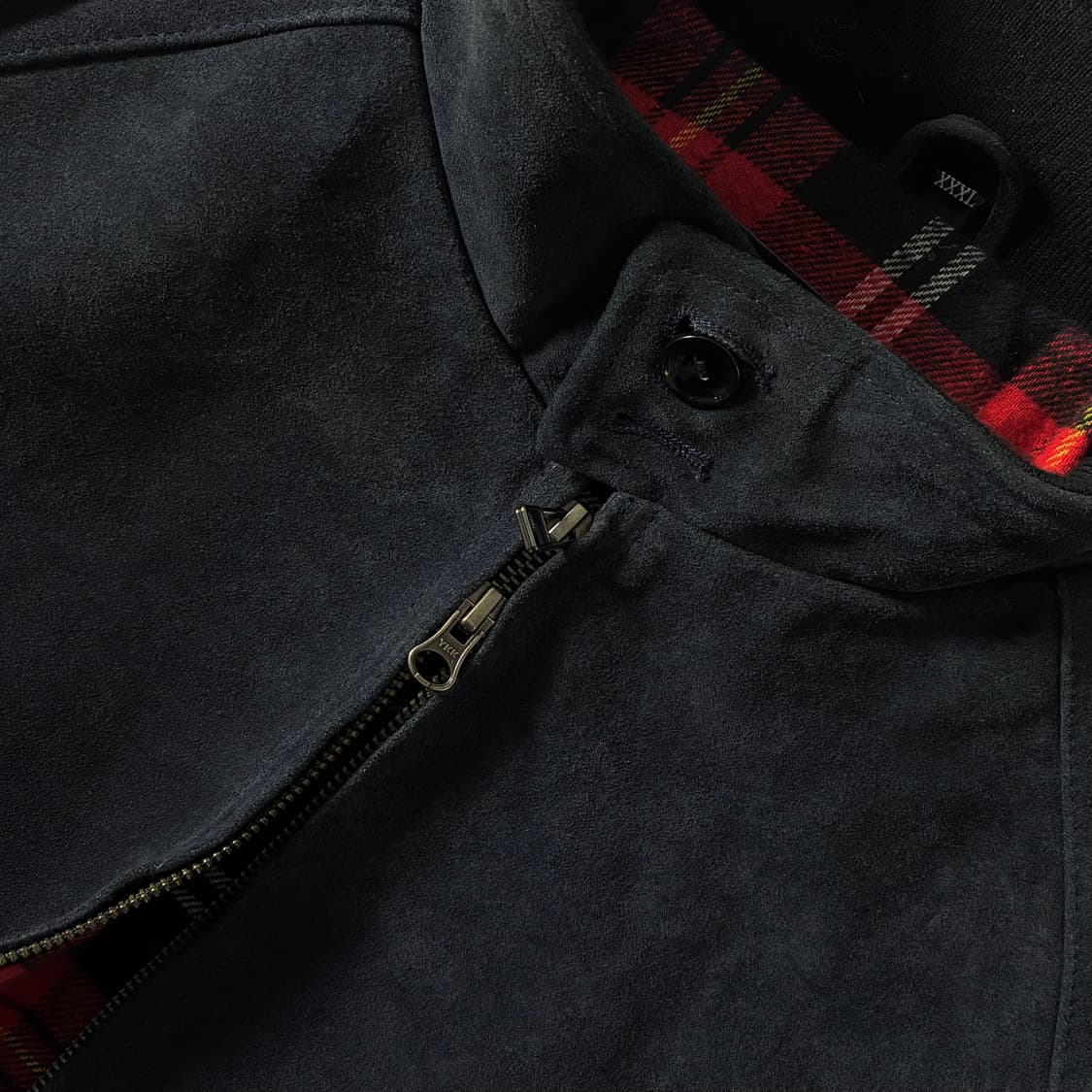 Vintage  스웨이드 네이비 레더 바라쿠다 자켓  상품이미지6