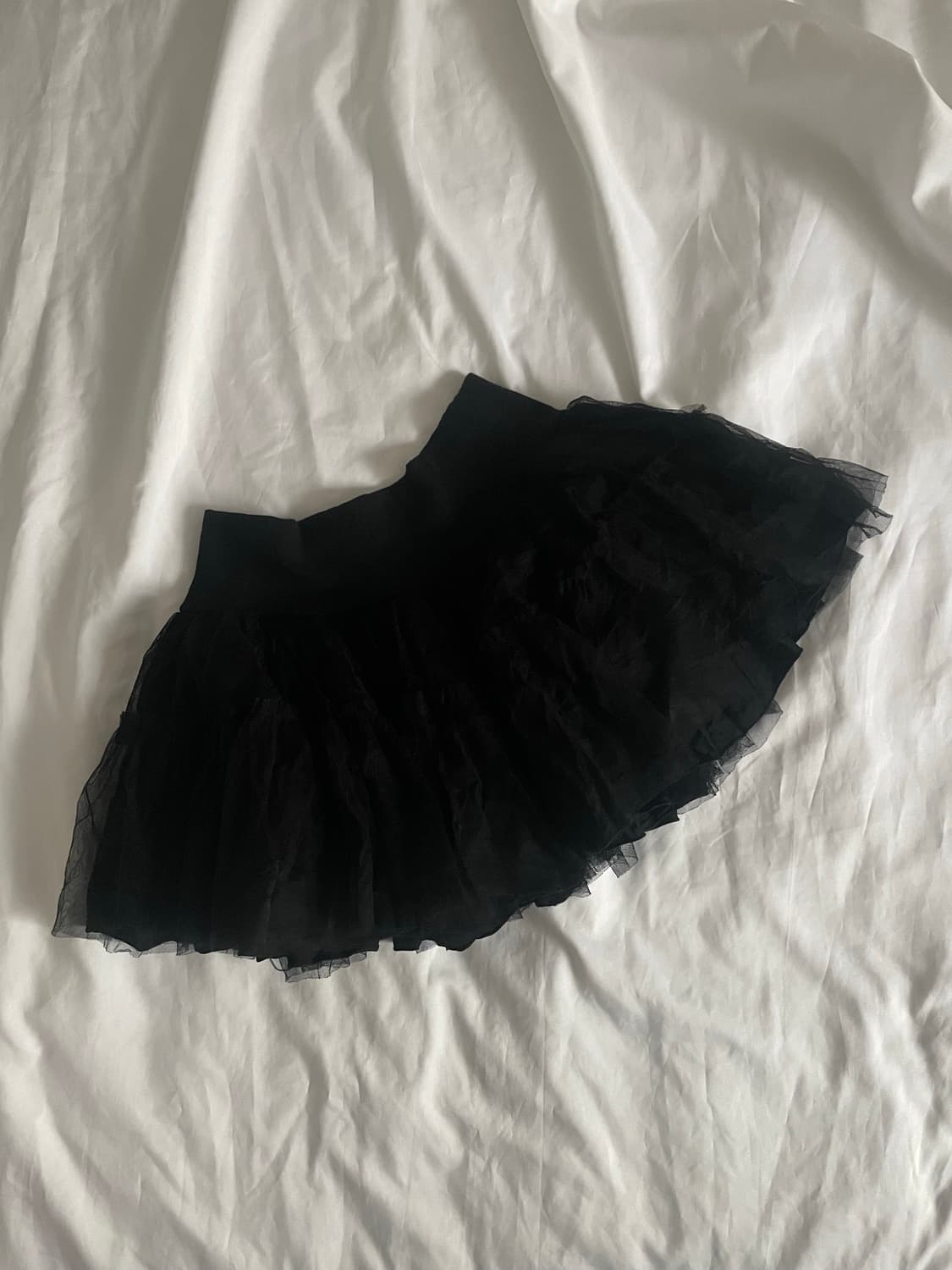 빈티지 레이스 캉캉스커트 블랙 상품이미지2