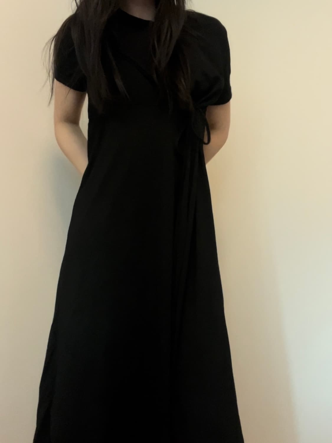 ribbon point black long ops 상품이미지5