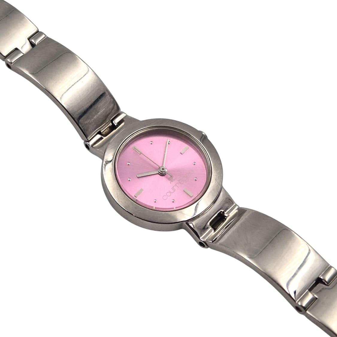 90s 꾸레쥬 스페이지 에이지 핑크 손목시계 상품이미지3