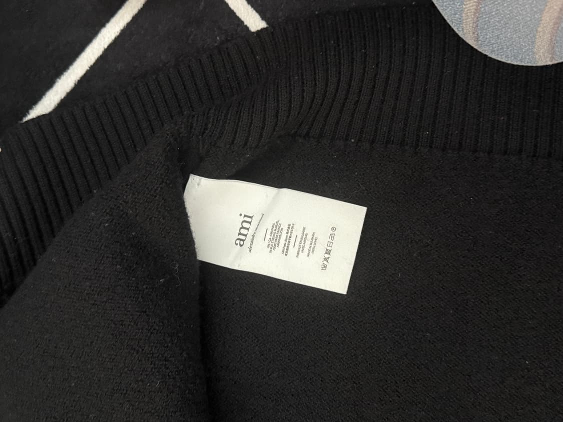 아미  인타르시아 울 오버사이즈 가디건 상품이미지2