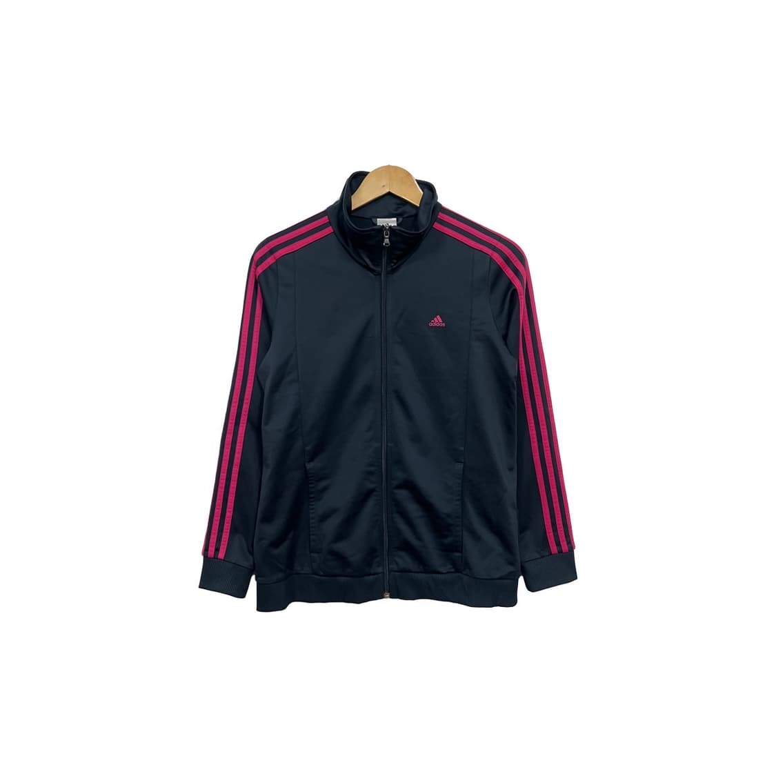 아디다스 삼선로고 차콜 핑크 트랙 집업 져지 상품이미지1