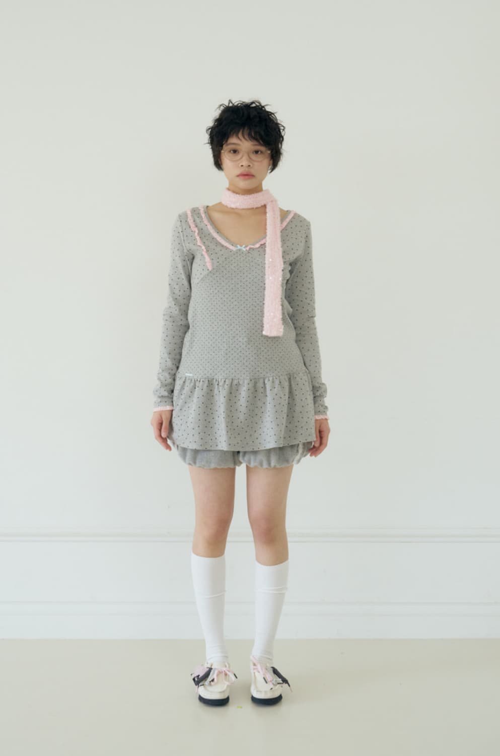 샤키리 셔링 원피스 상품이미지1