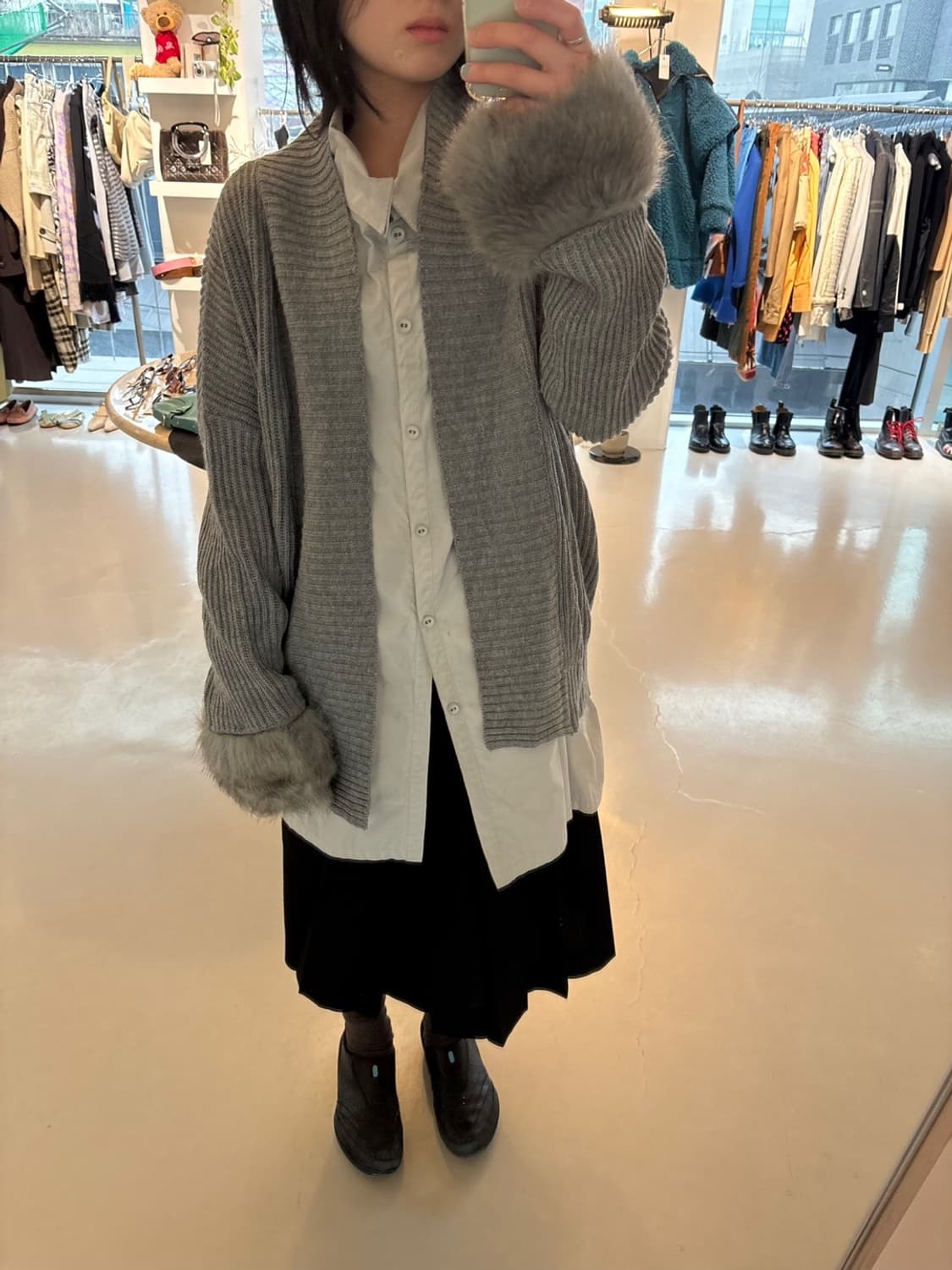 Virgirl Fur Cuffs Knit CD 상품이미지1