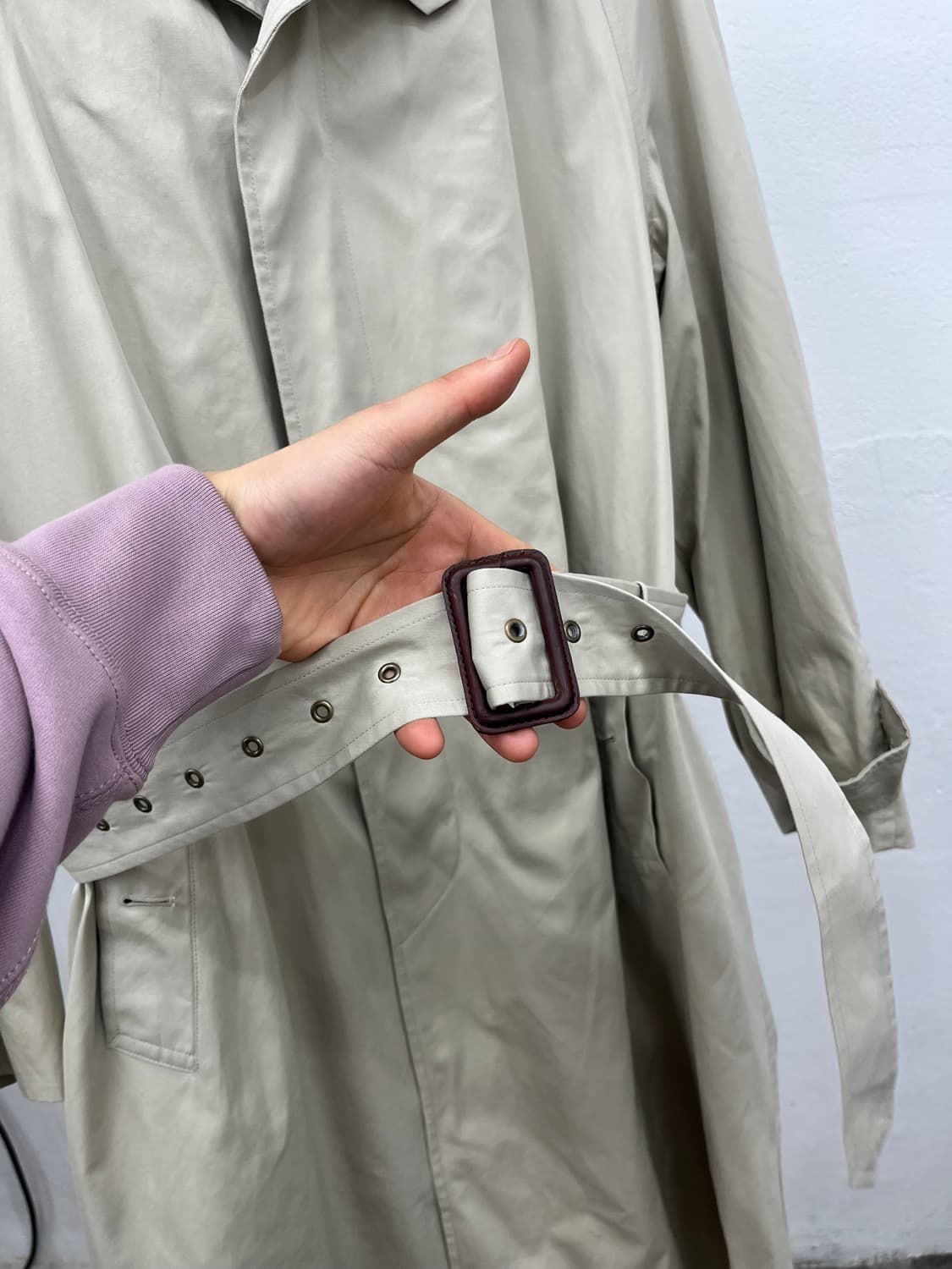 XL) POLO TARTAN CHECK TRENCH COAT 상품이미지3