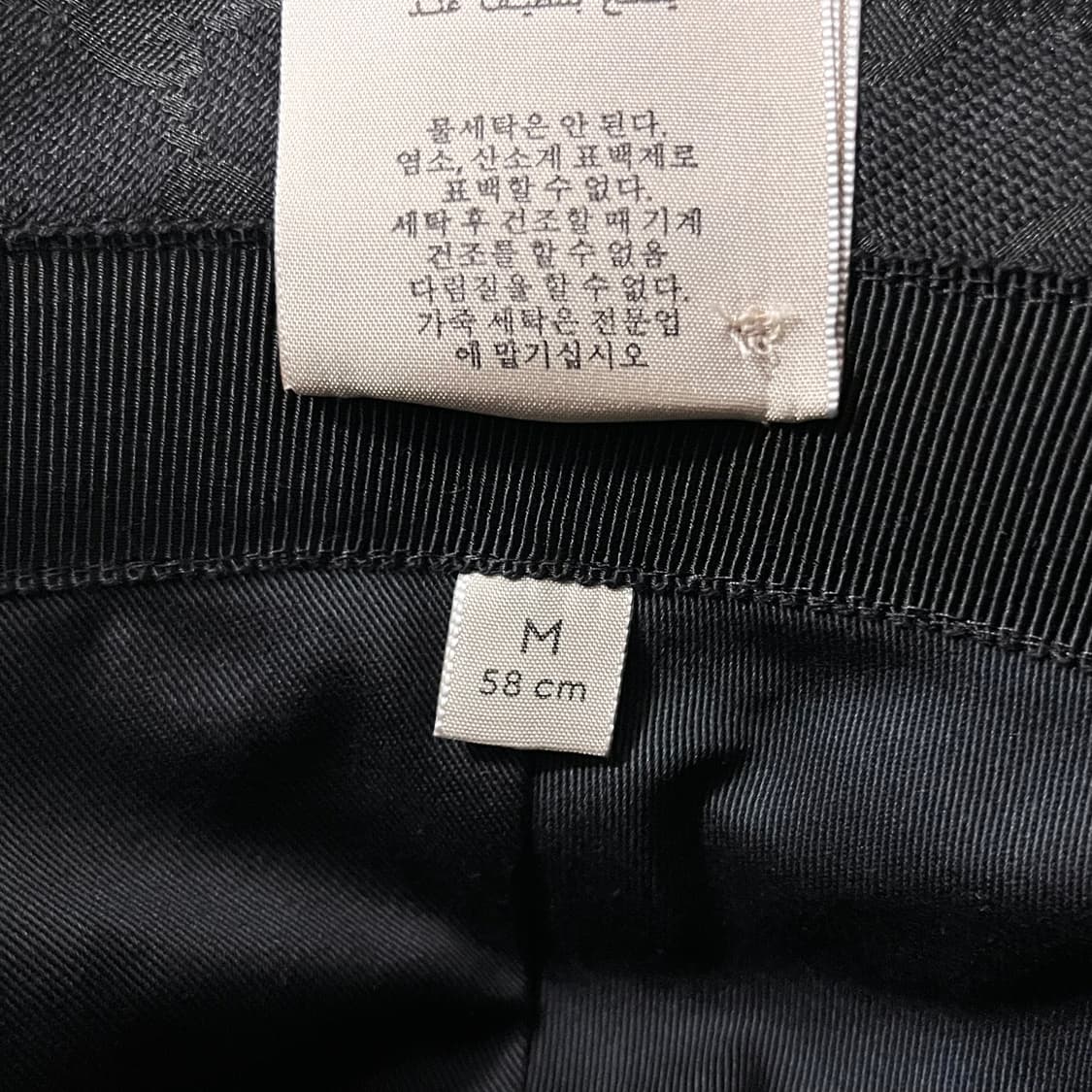 [미사용/정품] 구찌 GG 버킷 모자 블랙 버킷햇 상품이미지7