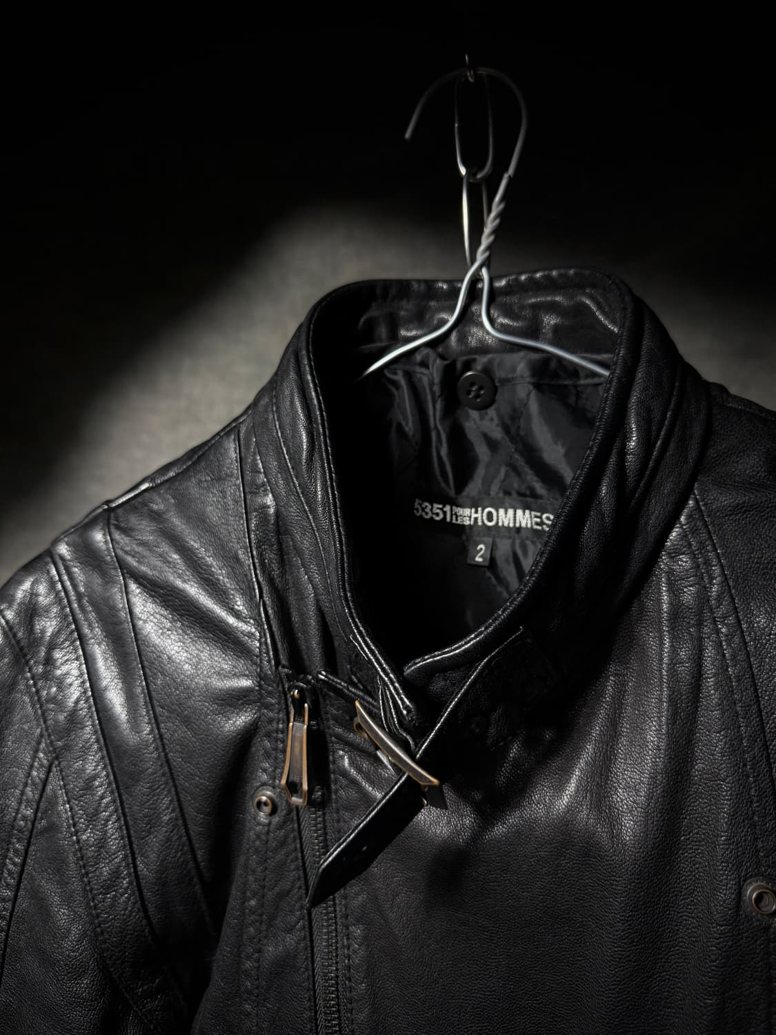 5351 POUR LES HOMME Leather Jacket 상품이미지7