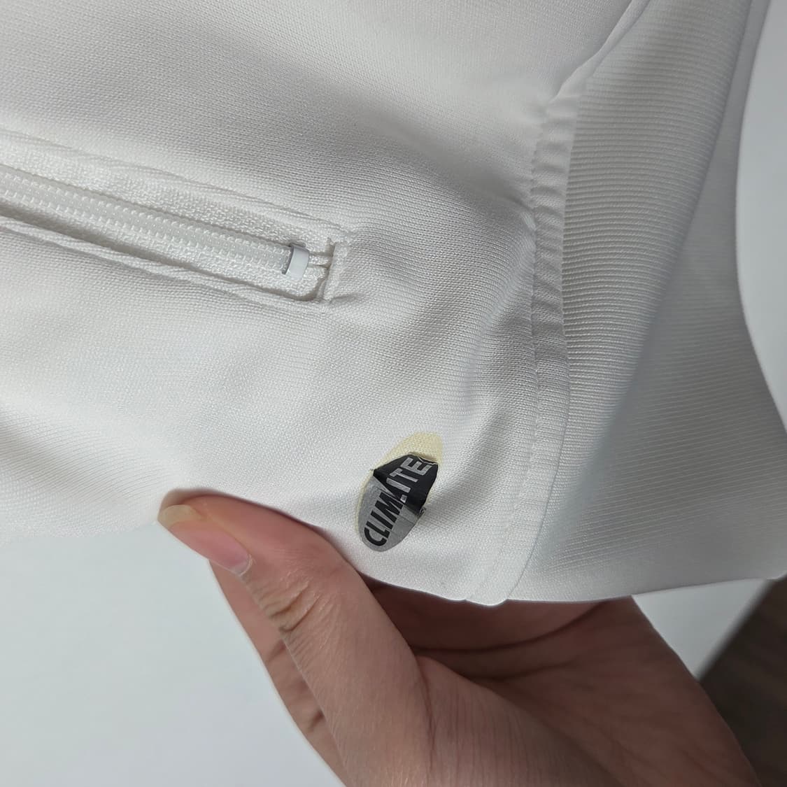 [Adidas] 아디다스 화이트블루 반팔 트랙탑 후디져지 상품이미지4