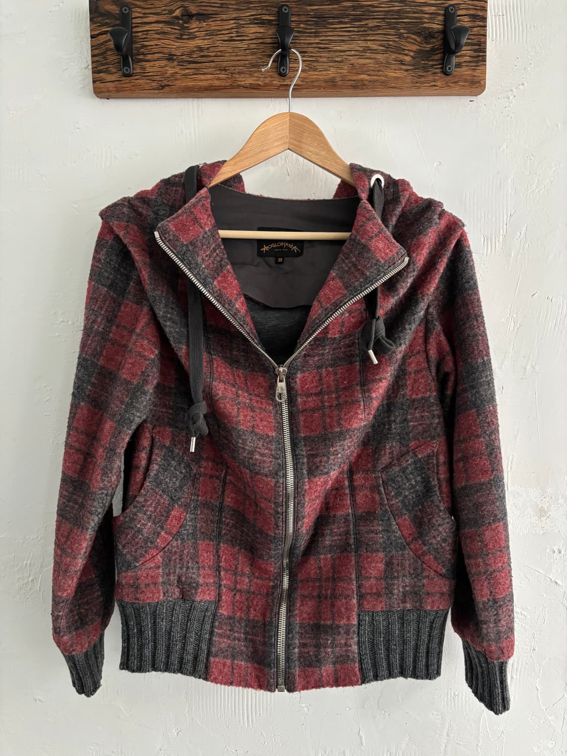  Vivienne Westwood 비비안웨스트우드 레드체크 후드 집업 자 상품이미지3