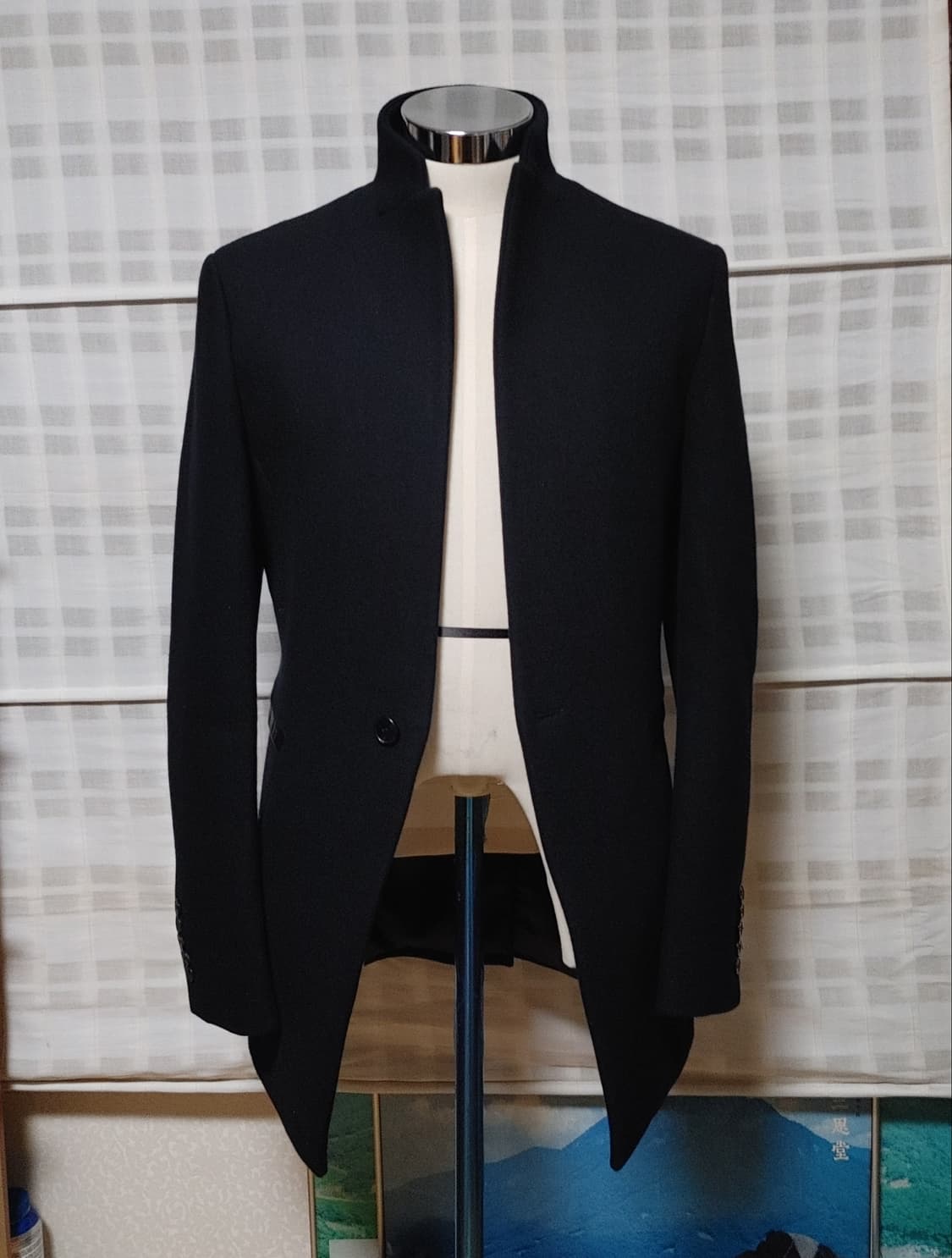 (한섬) 시스템 옴므 네이비 코트 자켓 95 / 캐시미어 블렌디드 상품이미지1