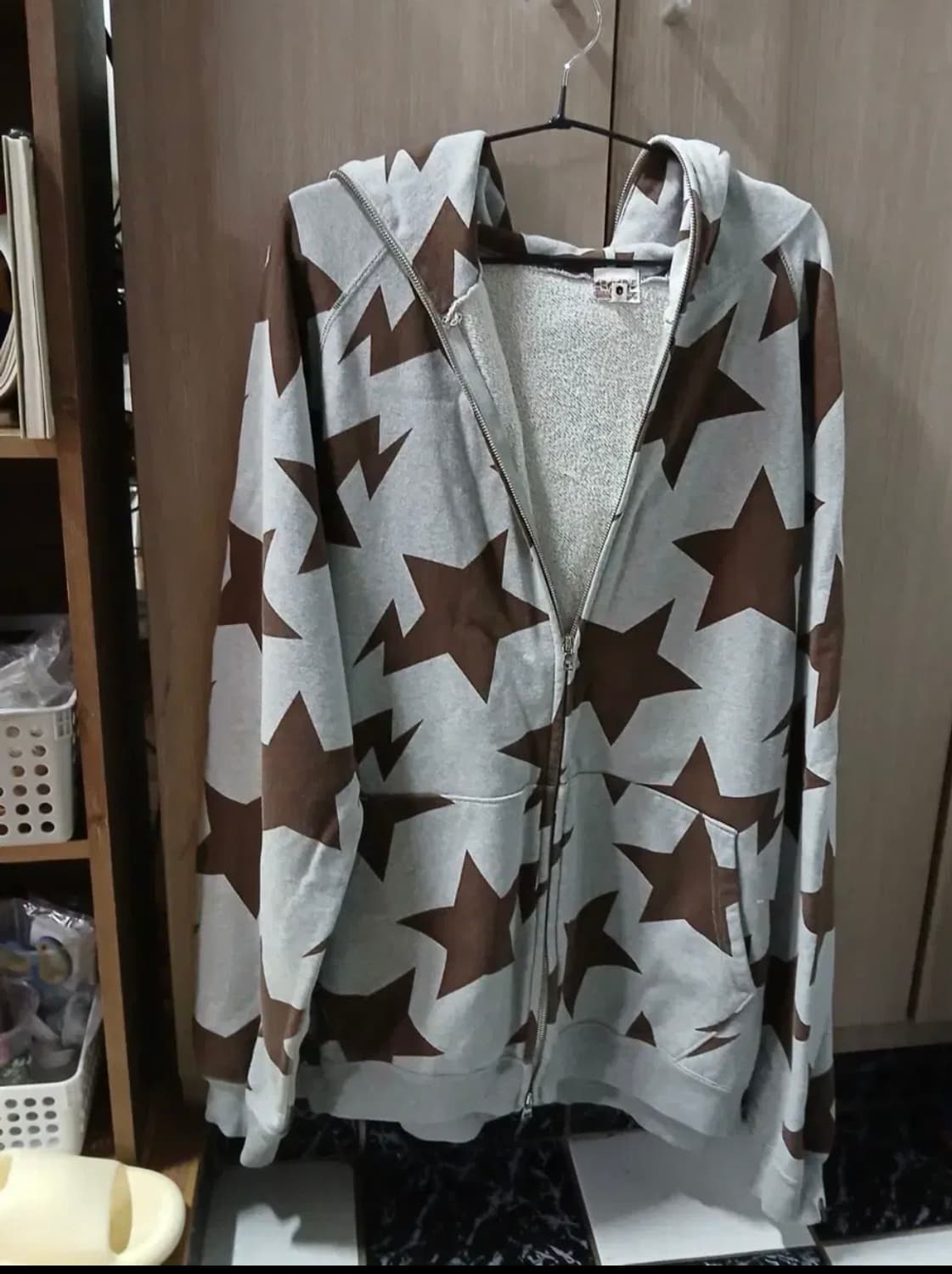 정품 베이프 초코 스타 후드집업 상품이미지1