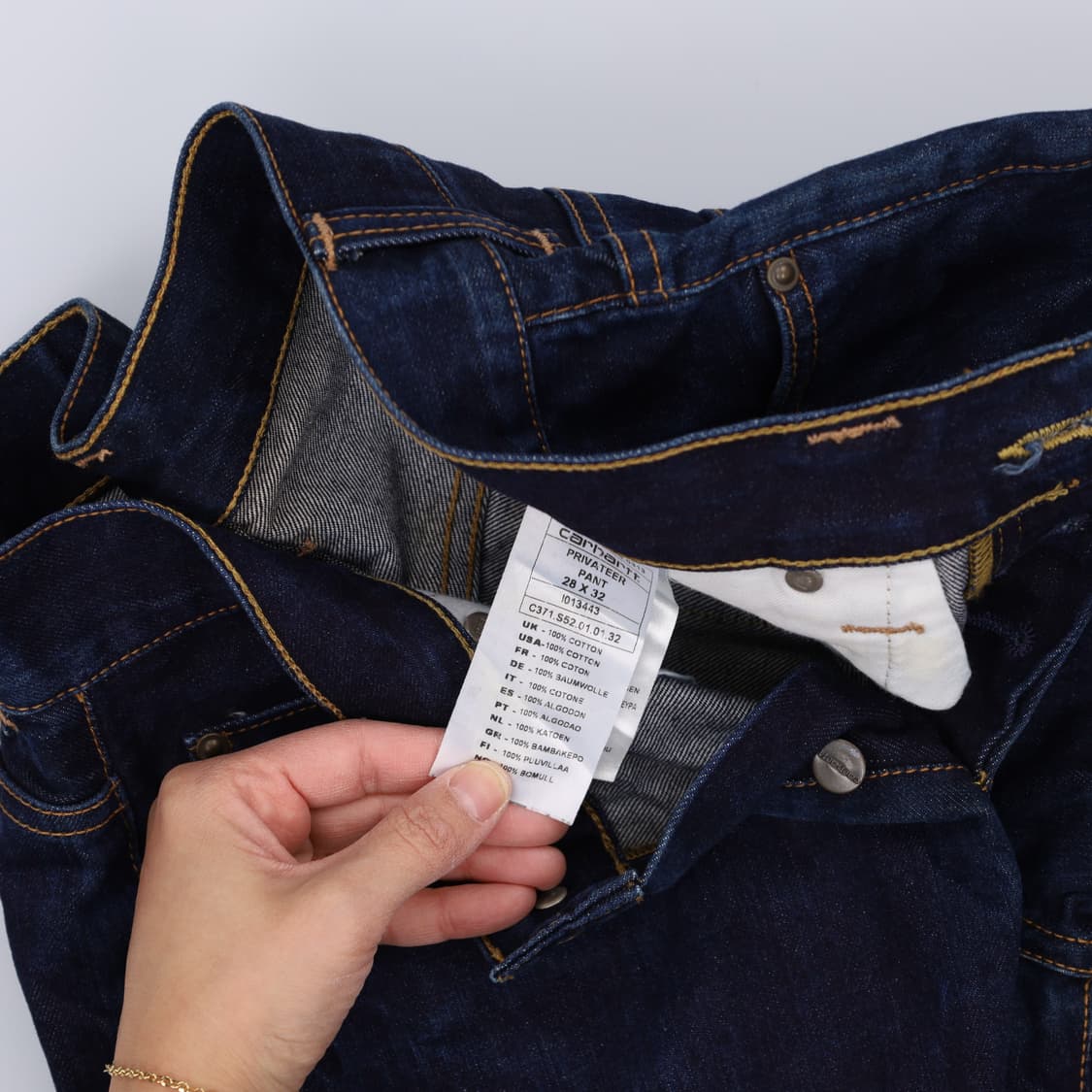 [28X32] 칼하트 일자 데님팬츠 0106H2 상품이미지5