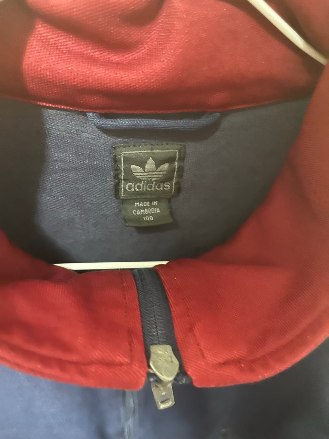 아디다스 트랙탑 베켄바우어 져지 네이비 버건디 L 100 상품이미지4