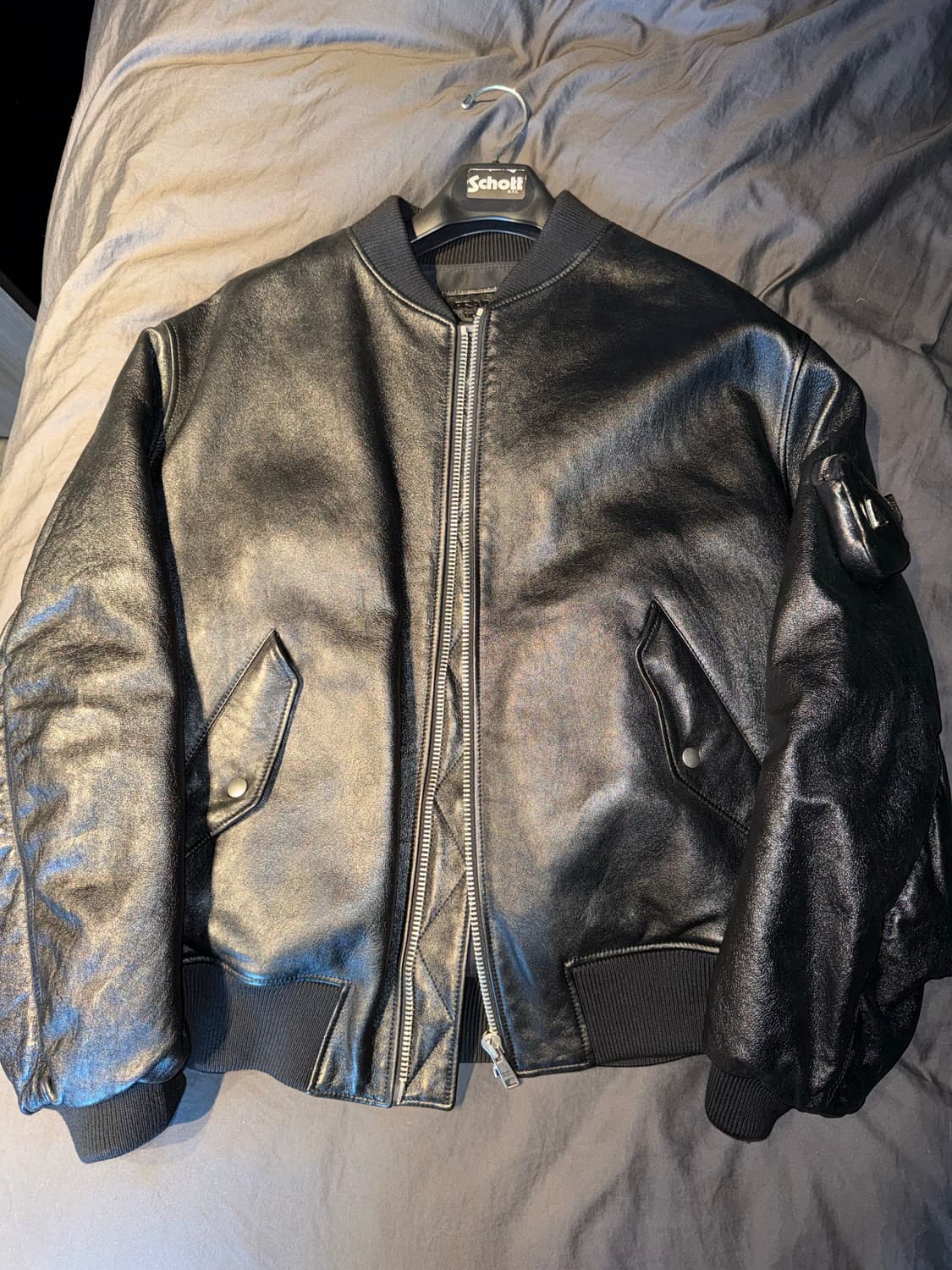 프라다 나파 레더 봄버 자켓 [54] 상품이미지2