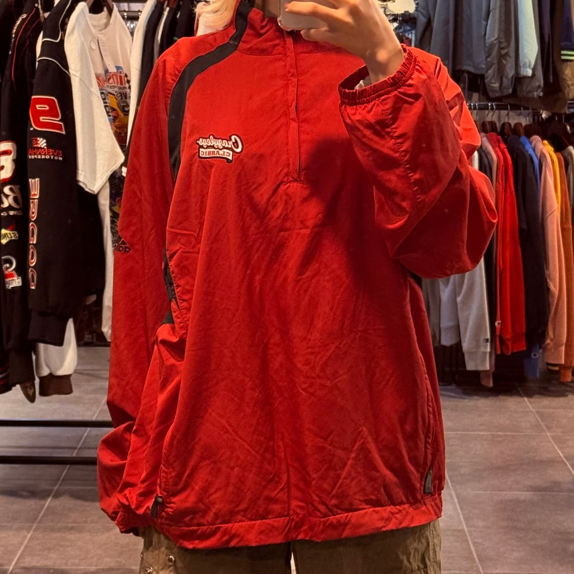 [NO.9] 아디다스 레드 빈집업 바람막이 상품이미지1