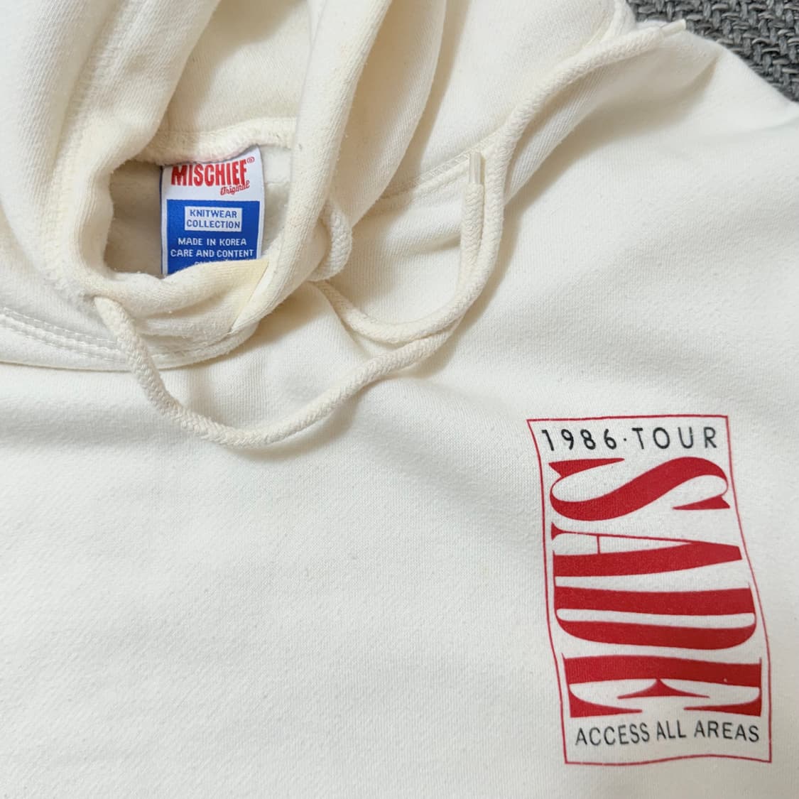 미스치프 SADE X MSCHF hoodie_ivory 상품이미지2