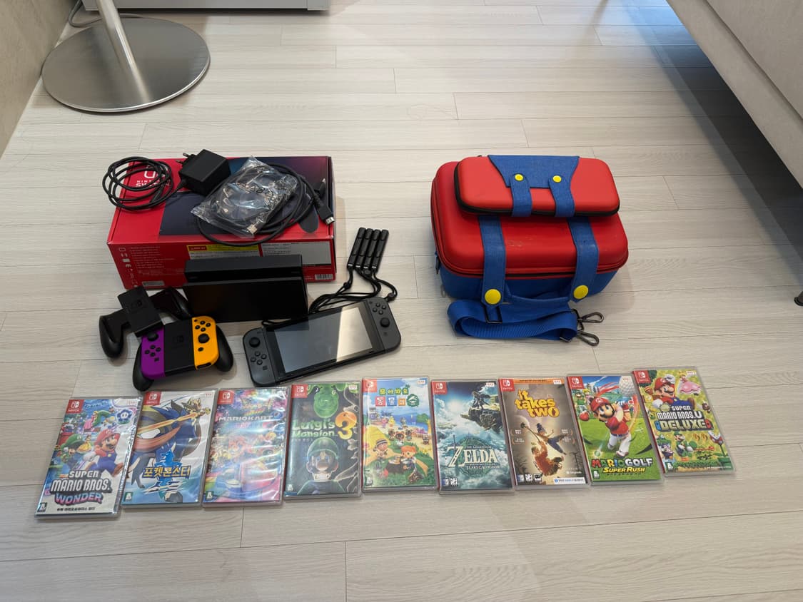 [일괄판매] 닌텐도 스위치 풀세트 + 게임 9개 + 계정게임4개 상품이미지1