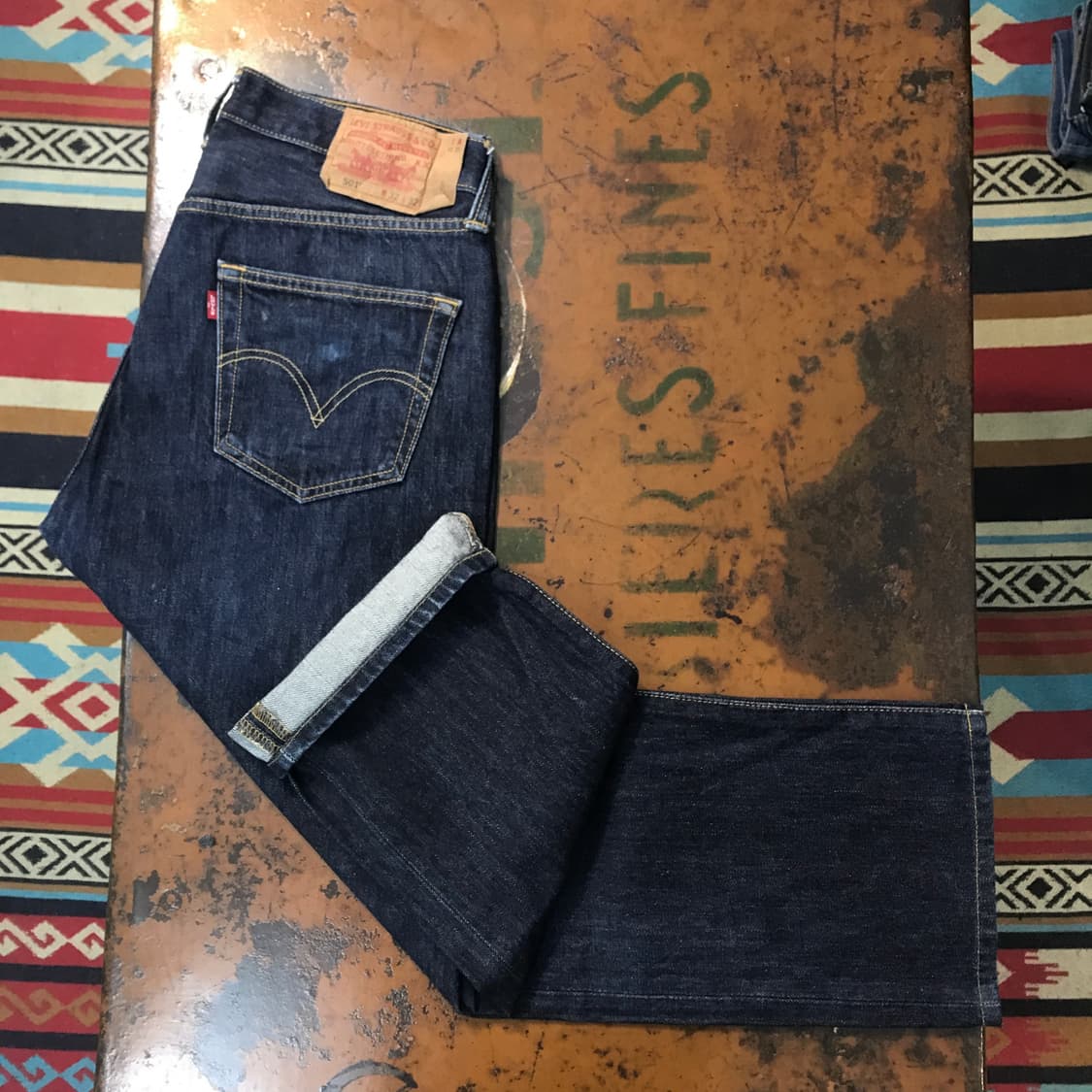 리바이스 501 진청 인디고 데님 팬츠 허리 31 32 사이즈 상품이미지2