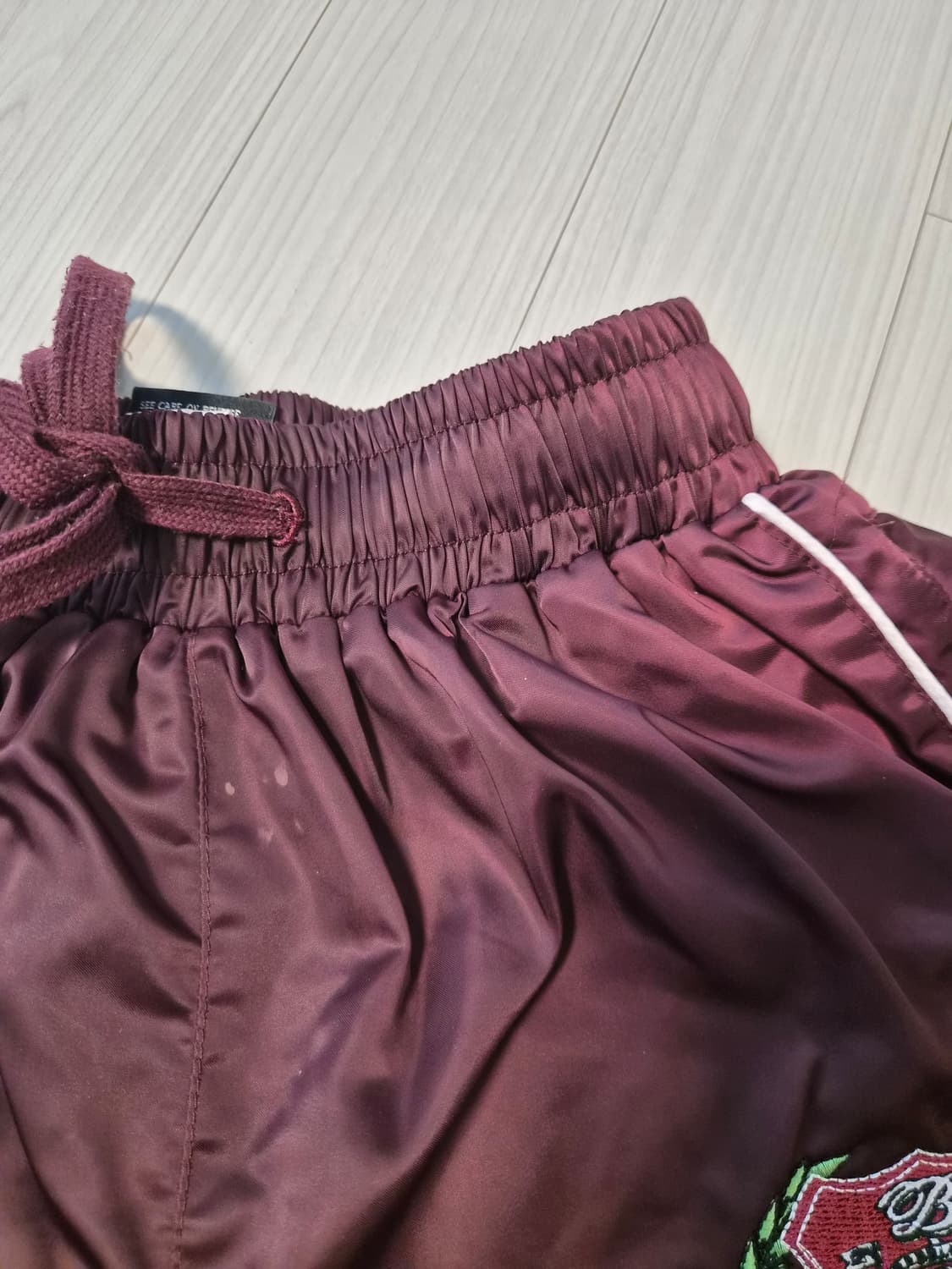 [배드블러드] 아틀레틱 사틴 와이드 조거 팬츠 (X-SMALL) 상품이미지6