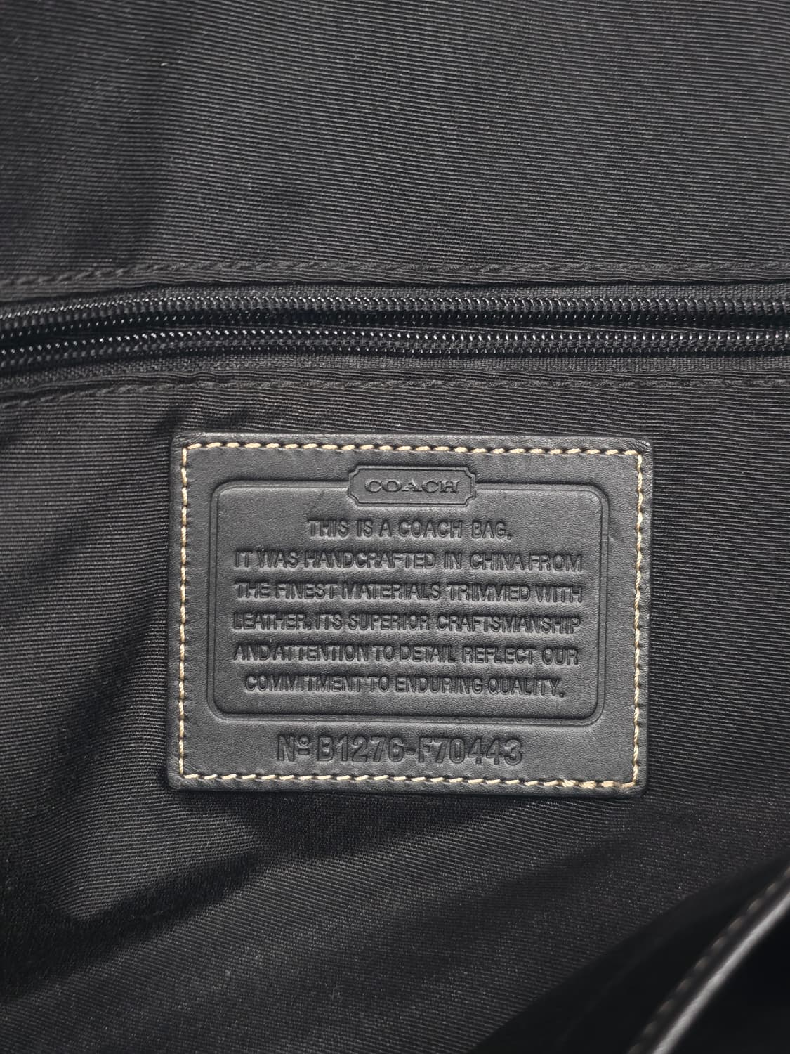 코치 바릭 나일론 맵 백 블랙 상품이미지8