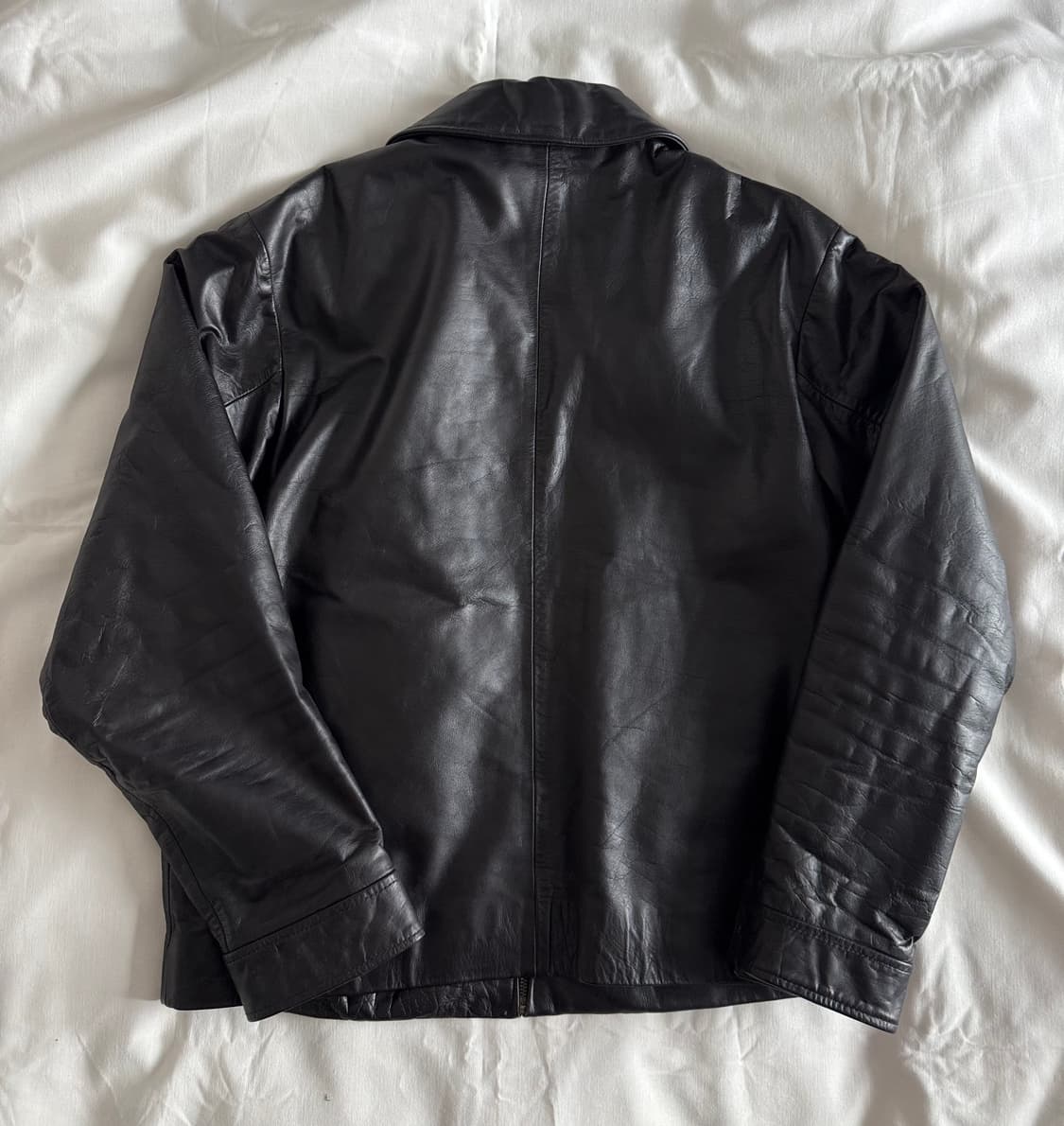 [M] 올드갭 싱글 집업 레더 자켓 상품이미지7