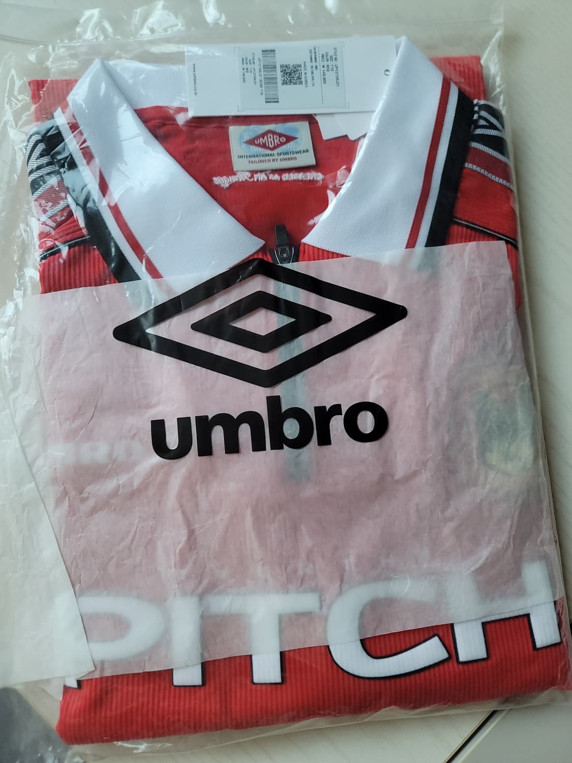 [2XL]오버더피치 x 엄브로 100주년 맨유 오마주 유니폼 상품이미지6