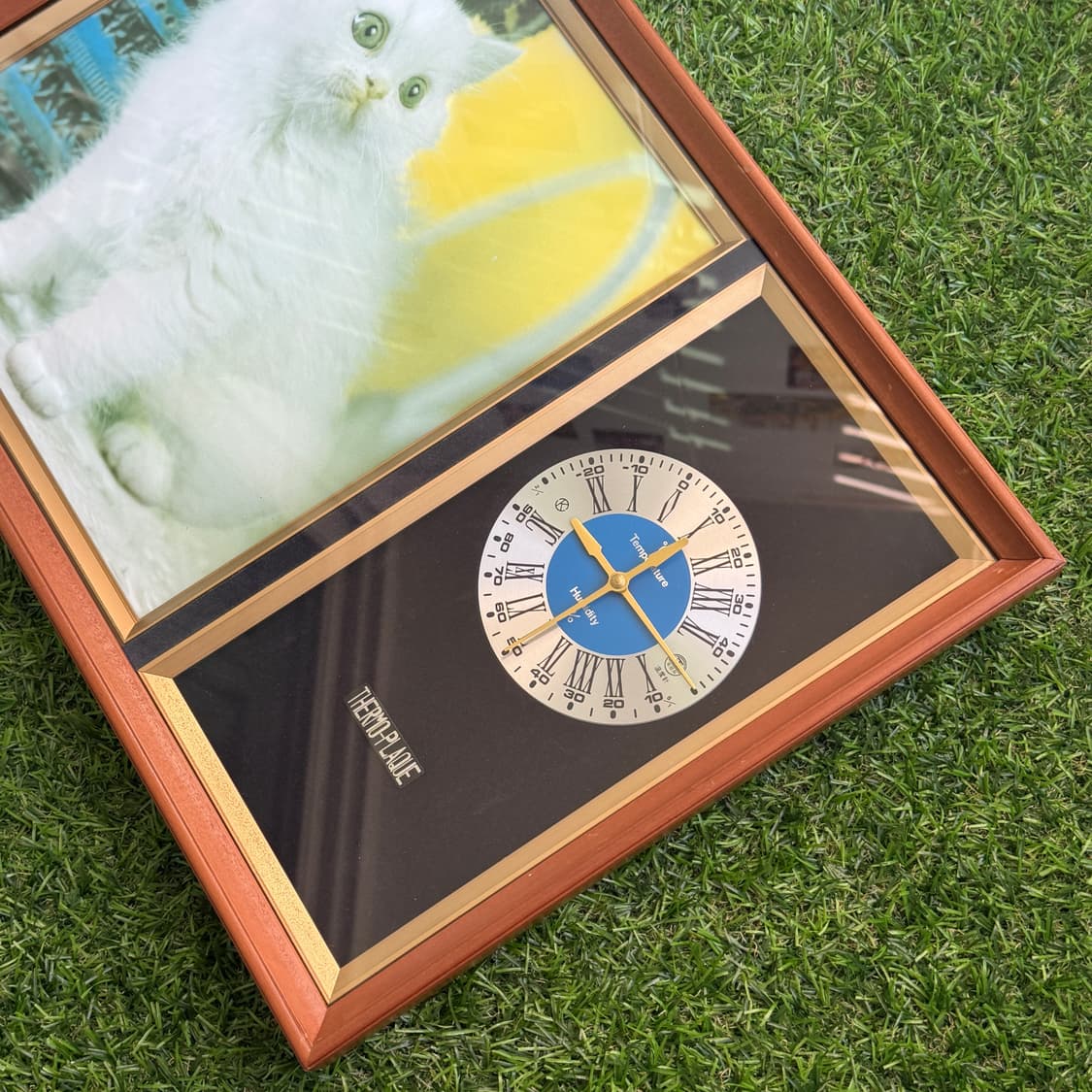 일본 고전 빈티지 쇼와 레트로 고양이 시계 액자 인테리어 소품 상품이미지5