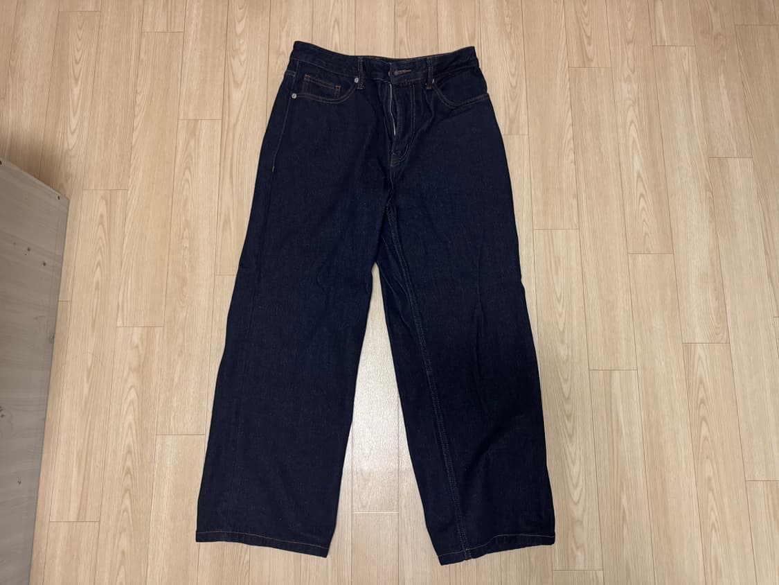 와이드 데님 팬츠 [딥 인디고] 상품이미지1