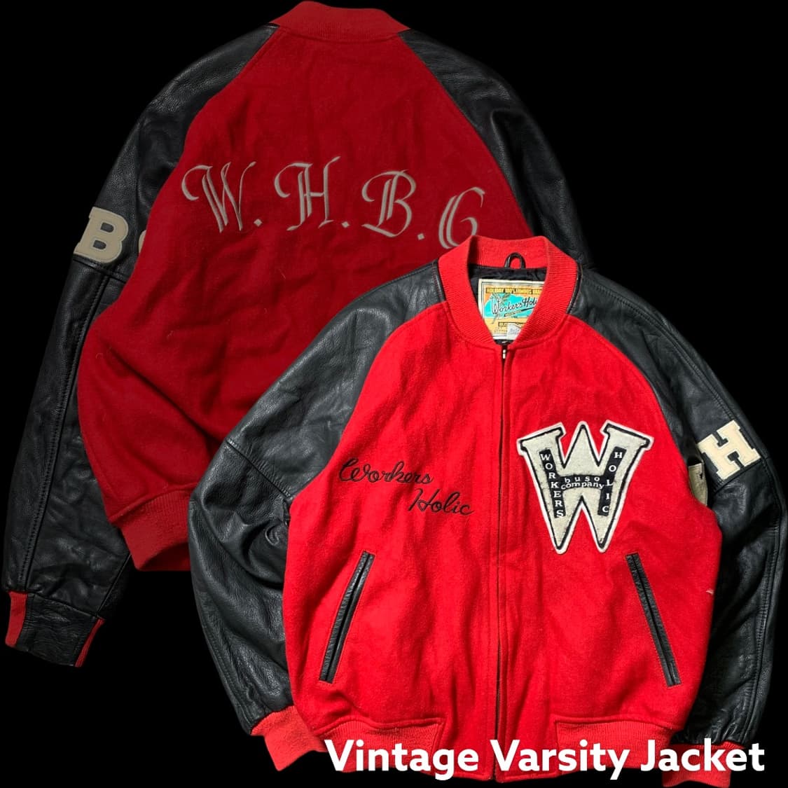 [M~L] 빈티지 부소 컴퍼니 바시티 자켓 상품이미지1