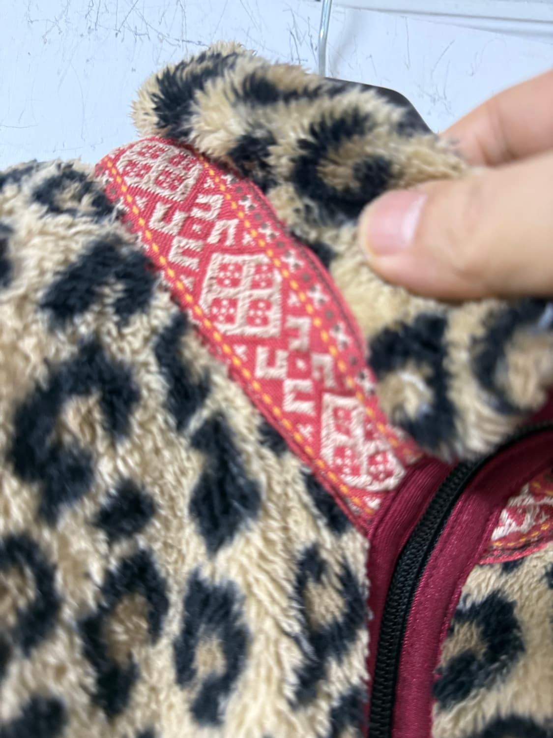 Kapital 레오파드 패턴 플리스 집업 블루종 상품이미지7