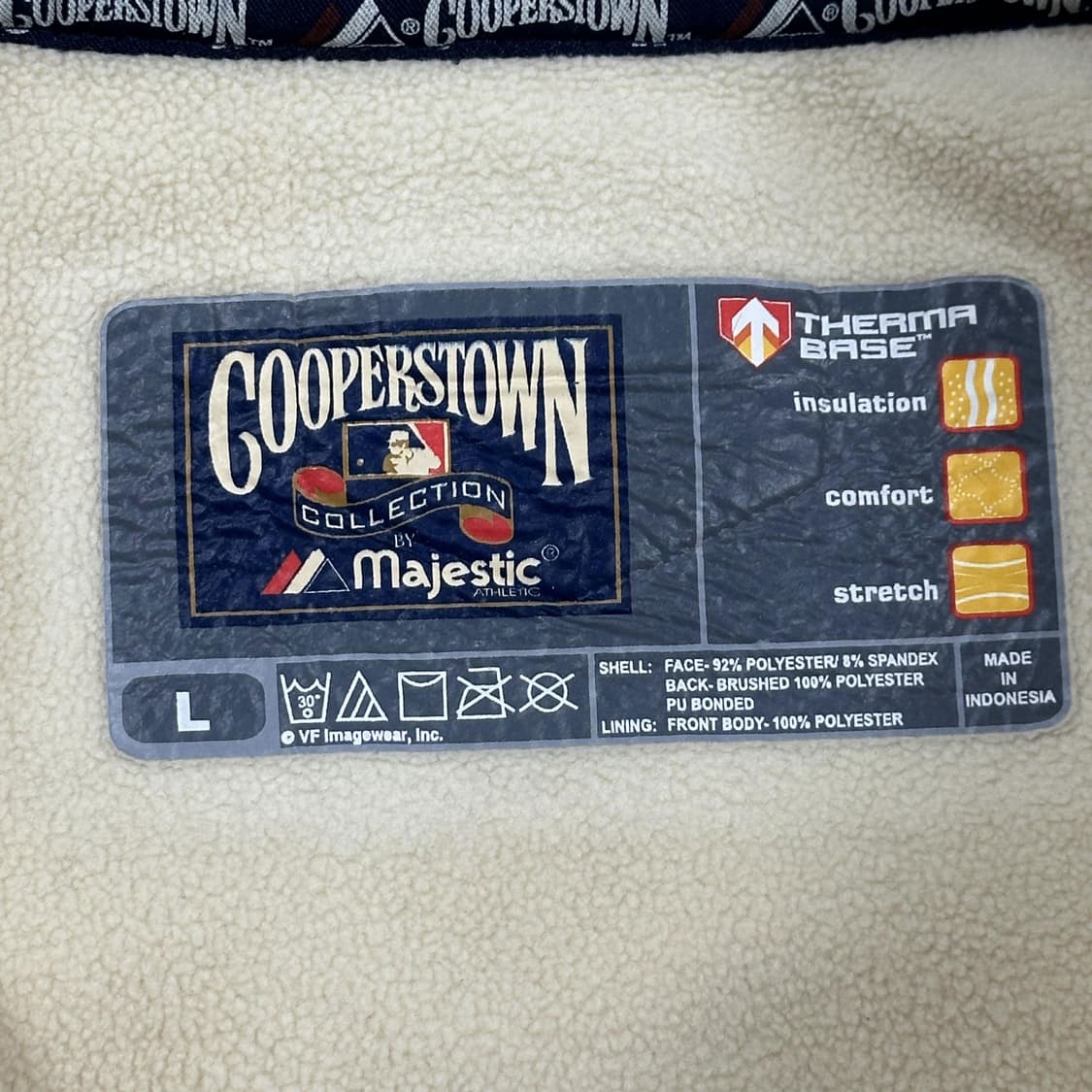 마제스틱 보스턴 아이보리 바시티 스타디움 자켓 (실측 XL) 상품이미지5