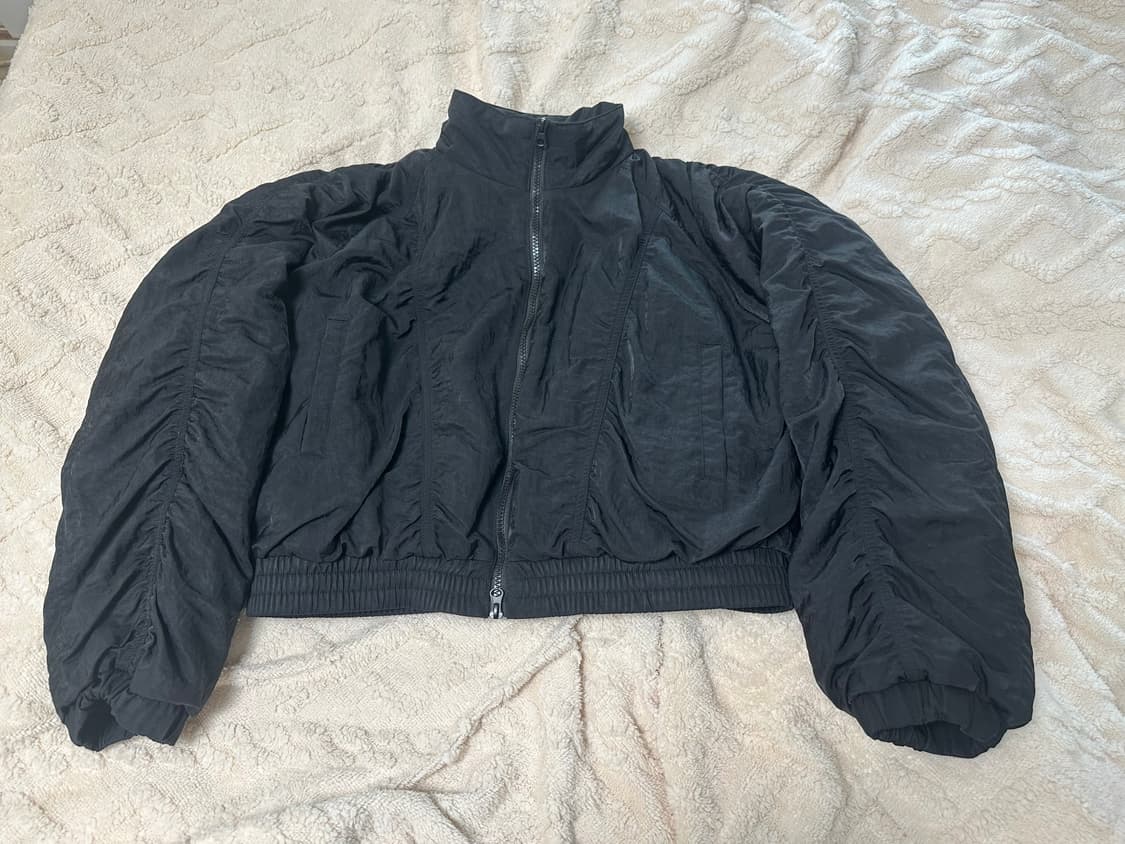 토피 셔링 투웨이 봄버자켓 패딩 상품이미지1