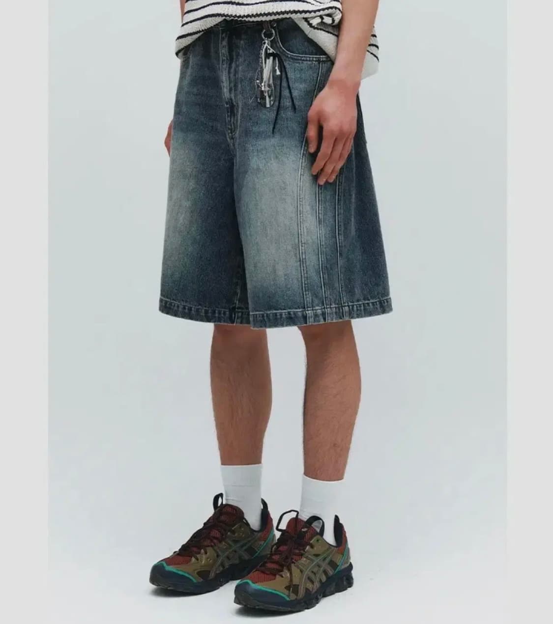 인템포무드 트리플컷 버뮤다팬츠 워터블루 L 상품이미지2