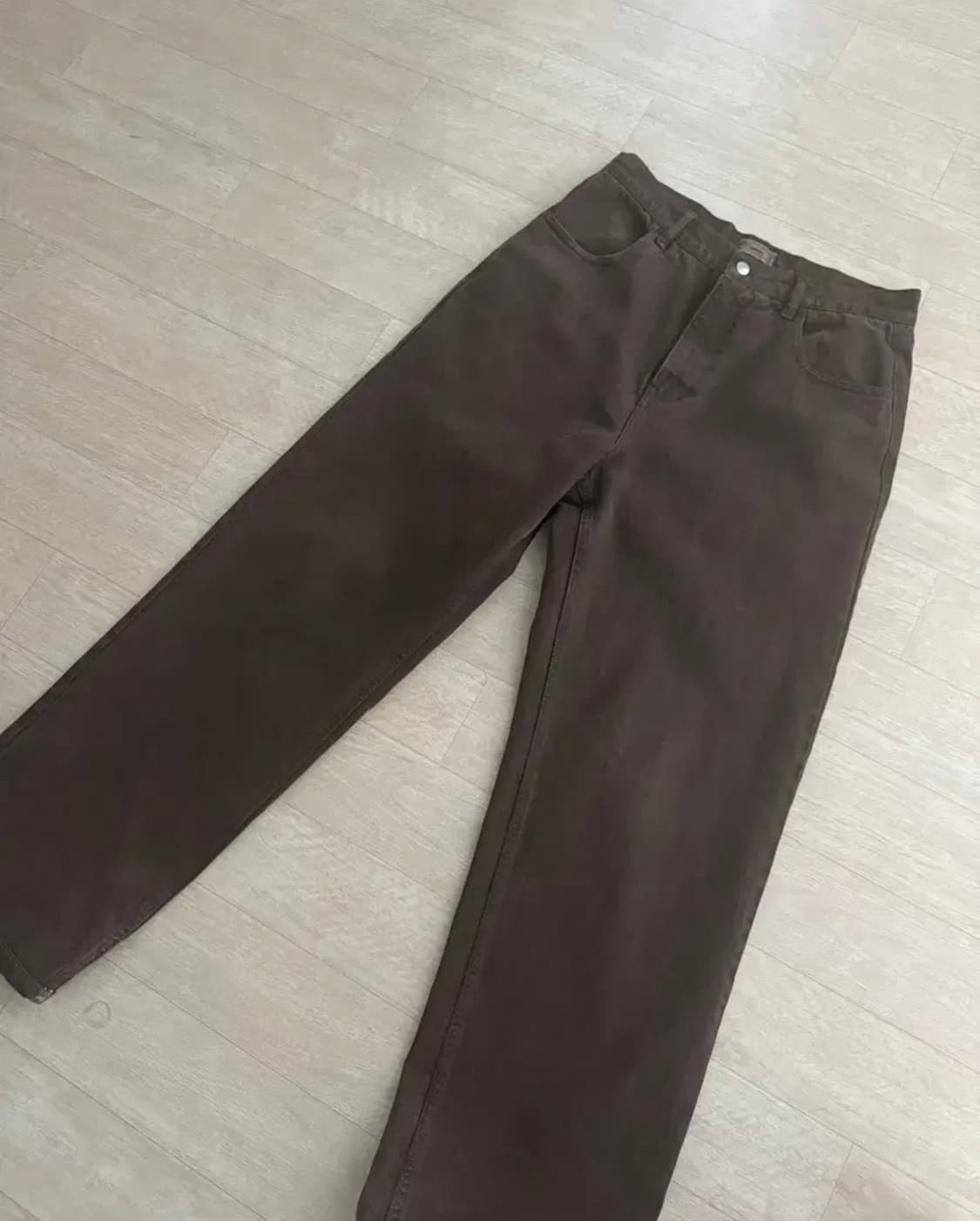마이라이브러리 브라운 데님  S사이즈두꺼운 버젼 상품이미지1